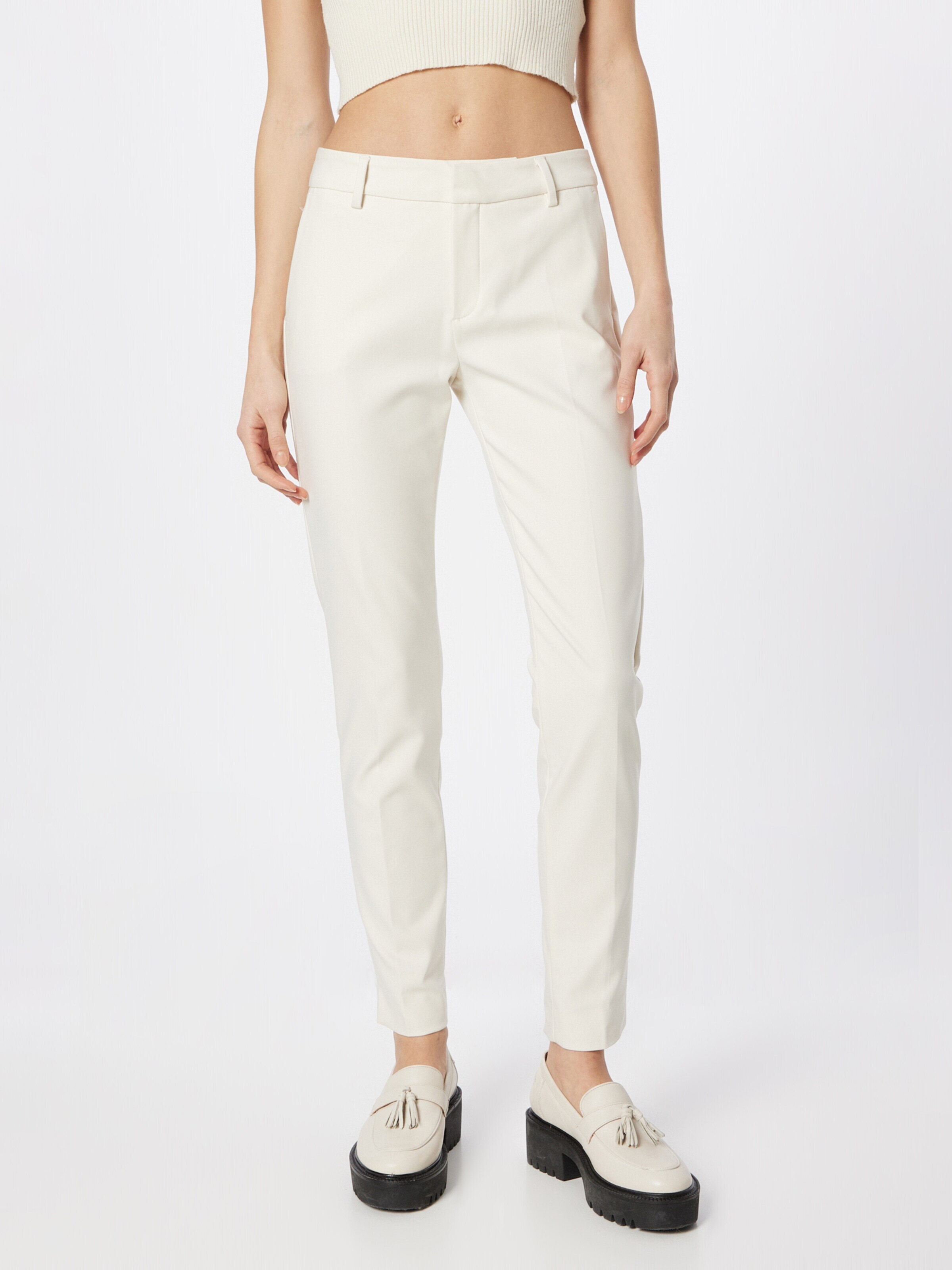 MOS MOSH Klasiskas bikses krēmkrāsas