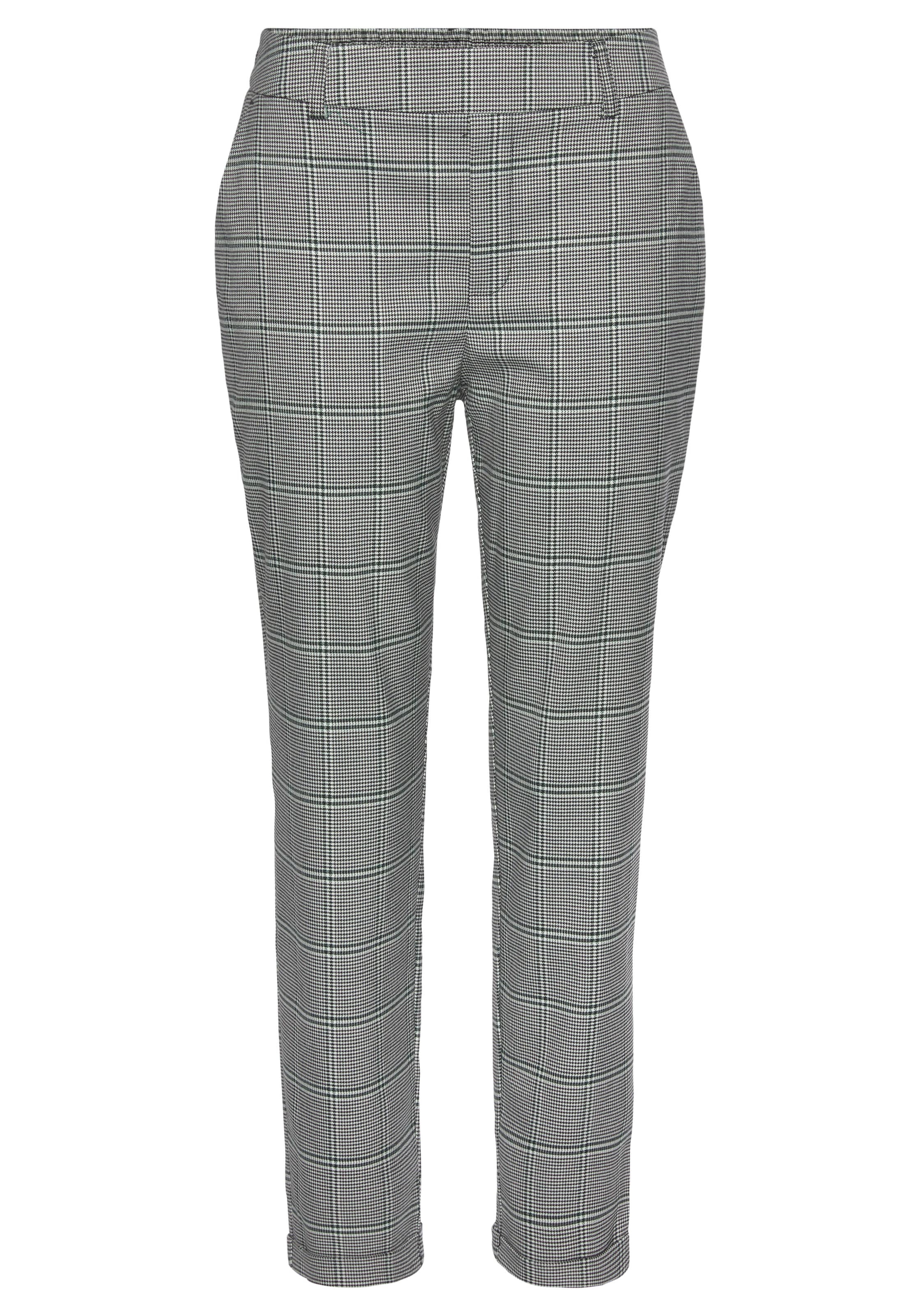 LASCANA Bikses zaļš / melns / balts