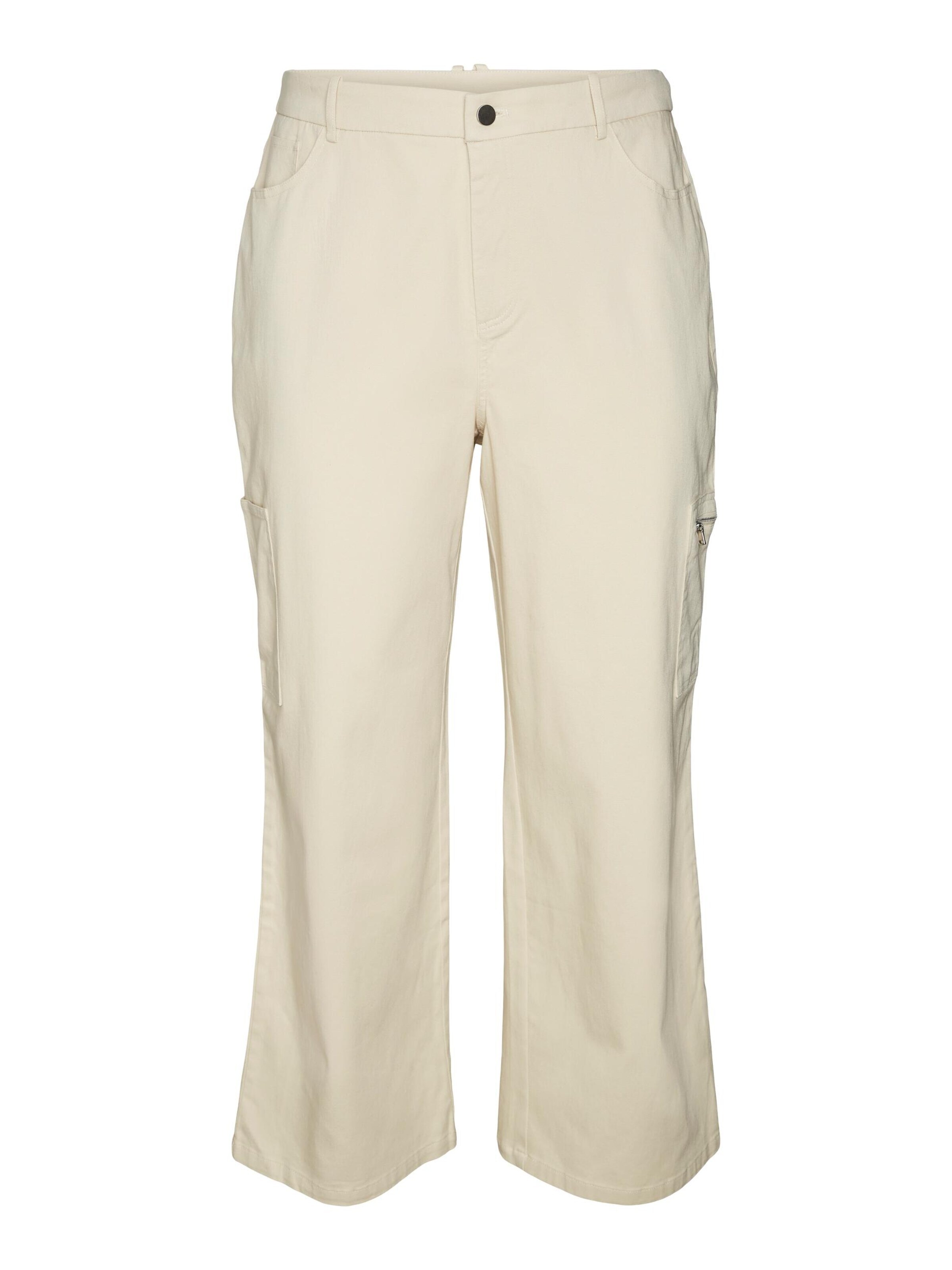 VERO MODA Kargo bikses 'Joann' gaiši bēšs