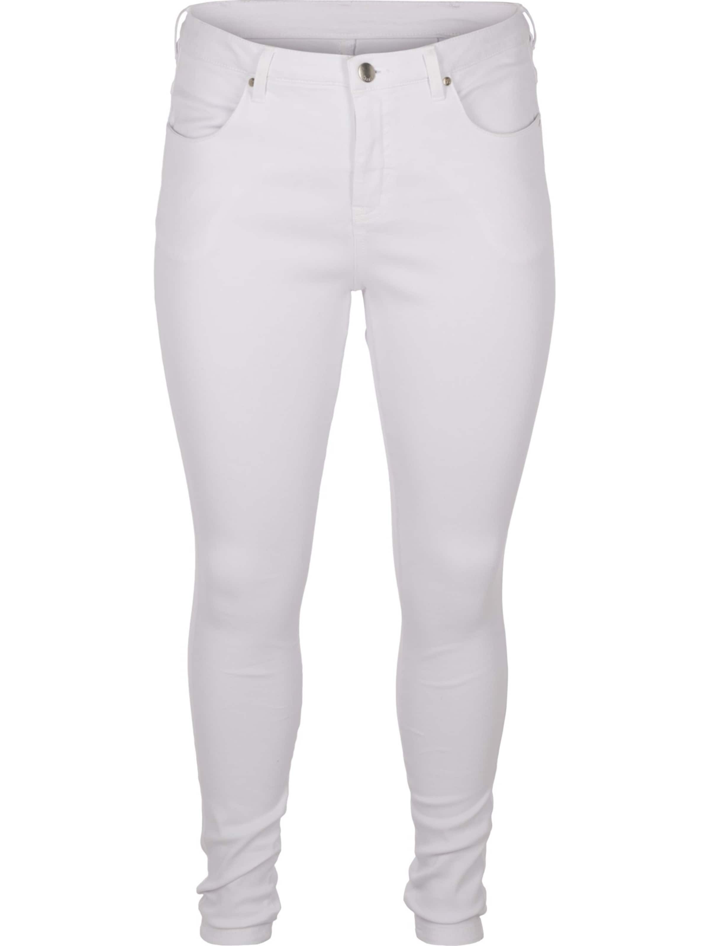 Zizzi Džinsi 'Amy' balts