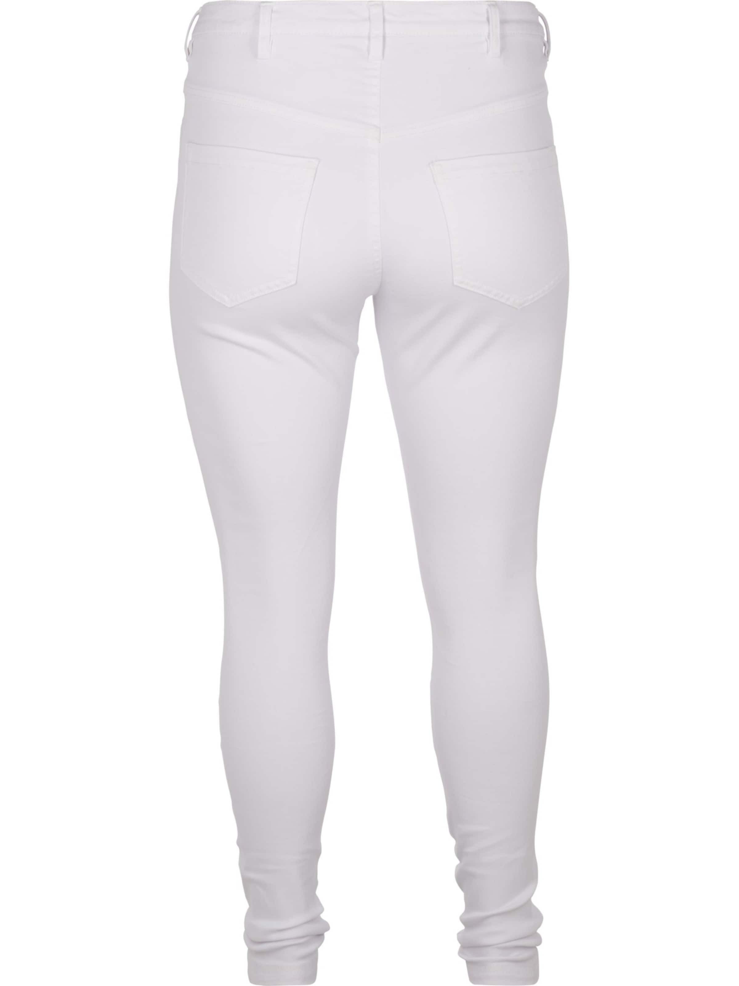 Zizzi Džinsi 'Amy' balts