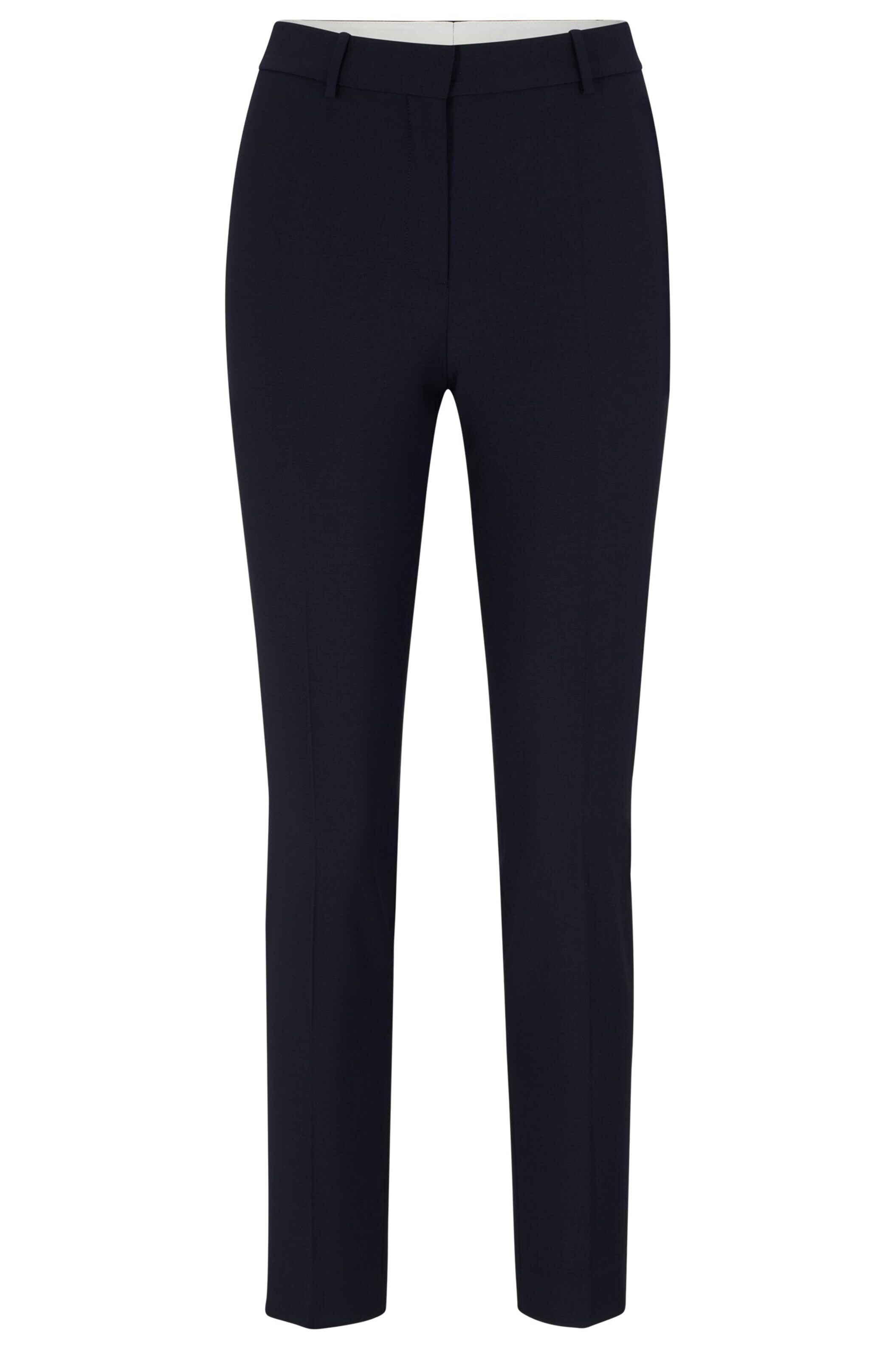 BOSS Buktētas bikses 'TILUNAH' tumši zils