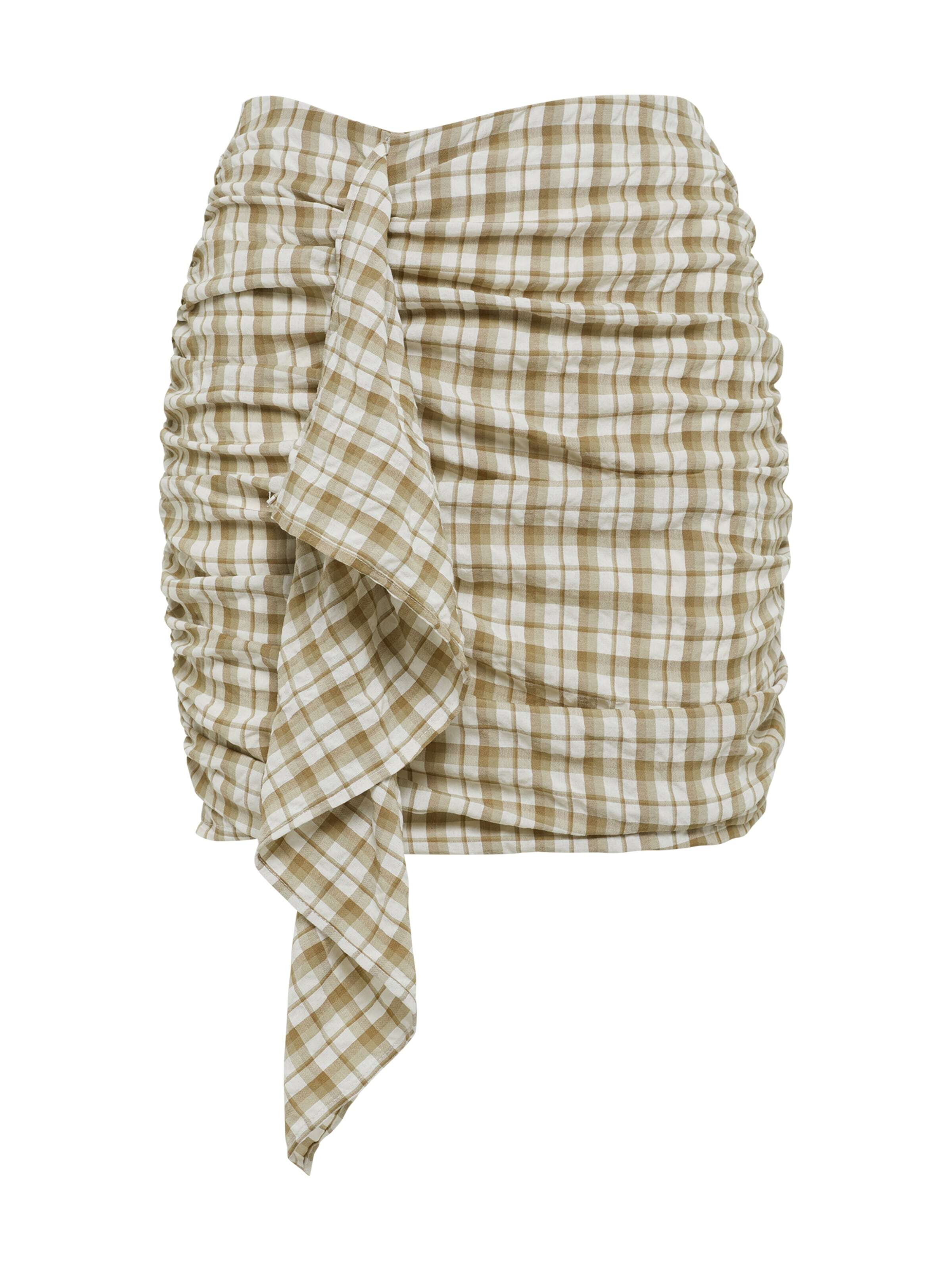 St MRLO Svārki 'GATHER' bēšs / brūns