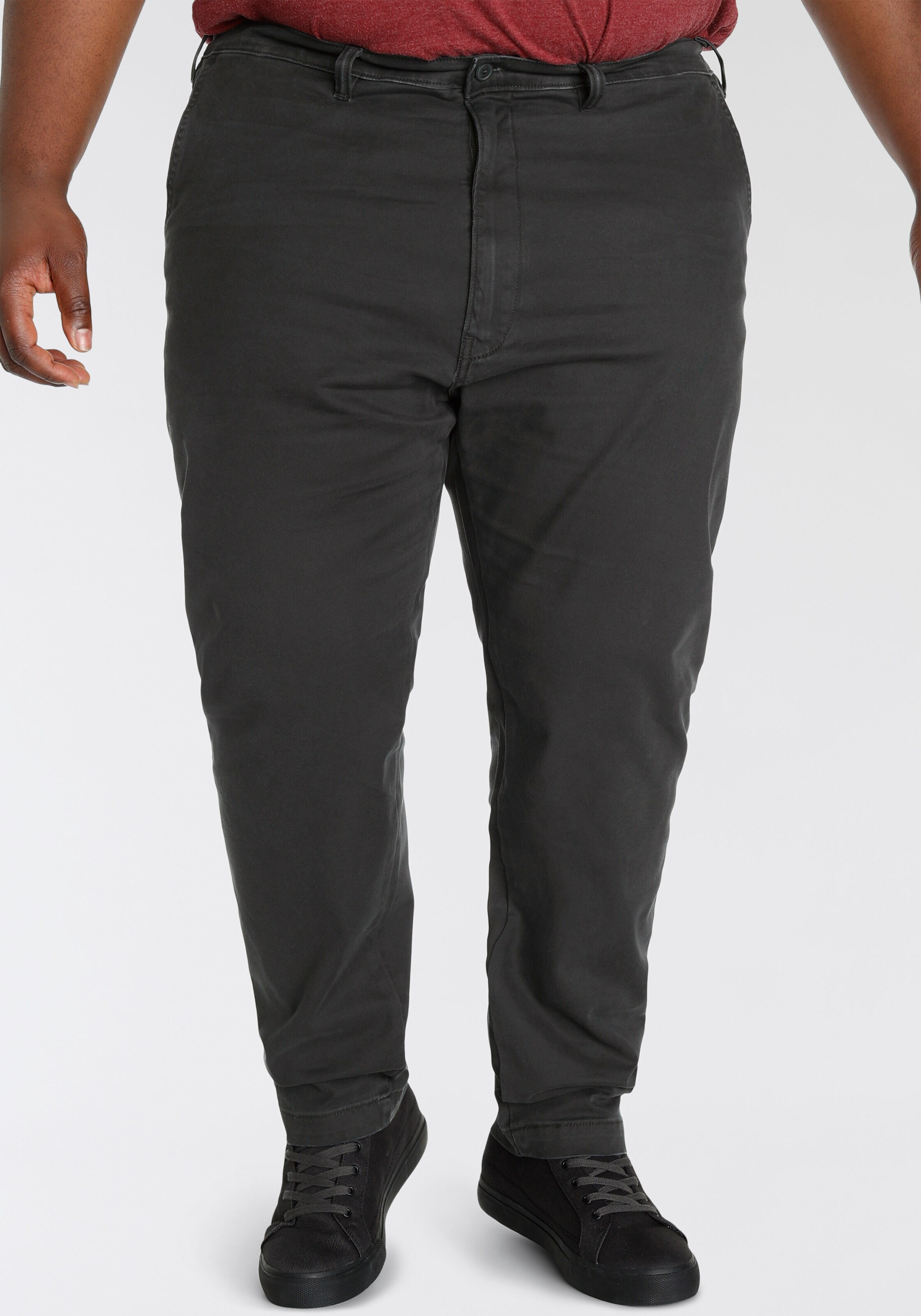 Levi's Big & Tall Čino bikses 'XX Chino Standard Taper Pants (Big & Tall)' melns