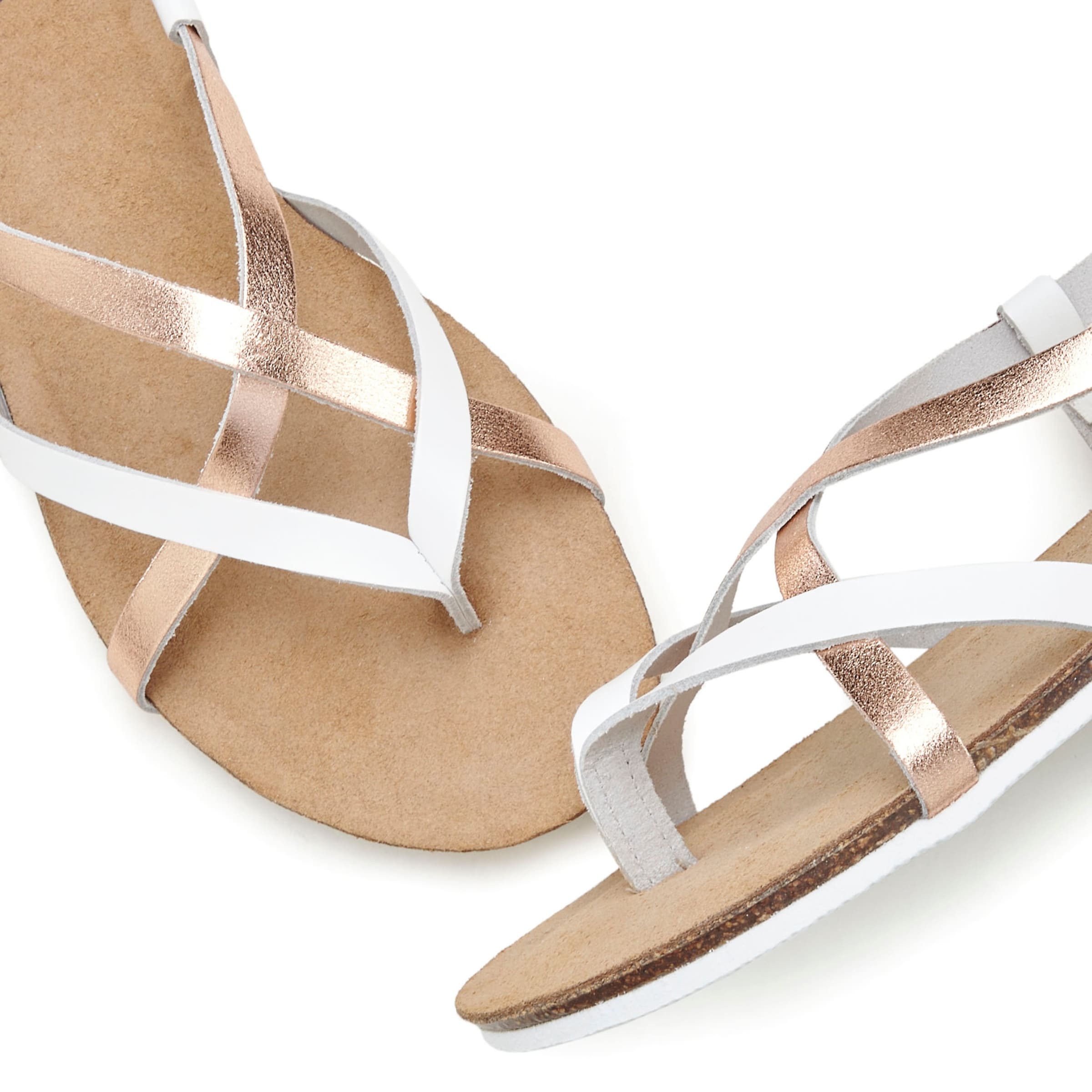 VIVANCE Iešļūcenes ar pirkstu atdalītāju rožzeltains / balts