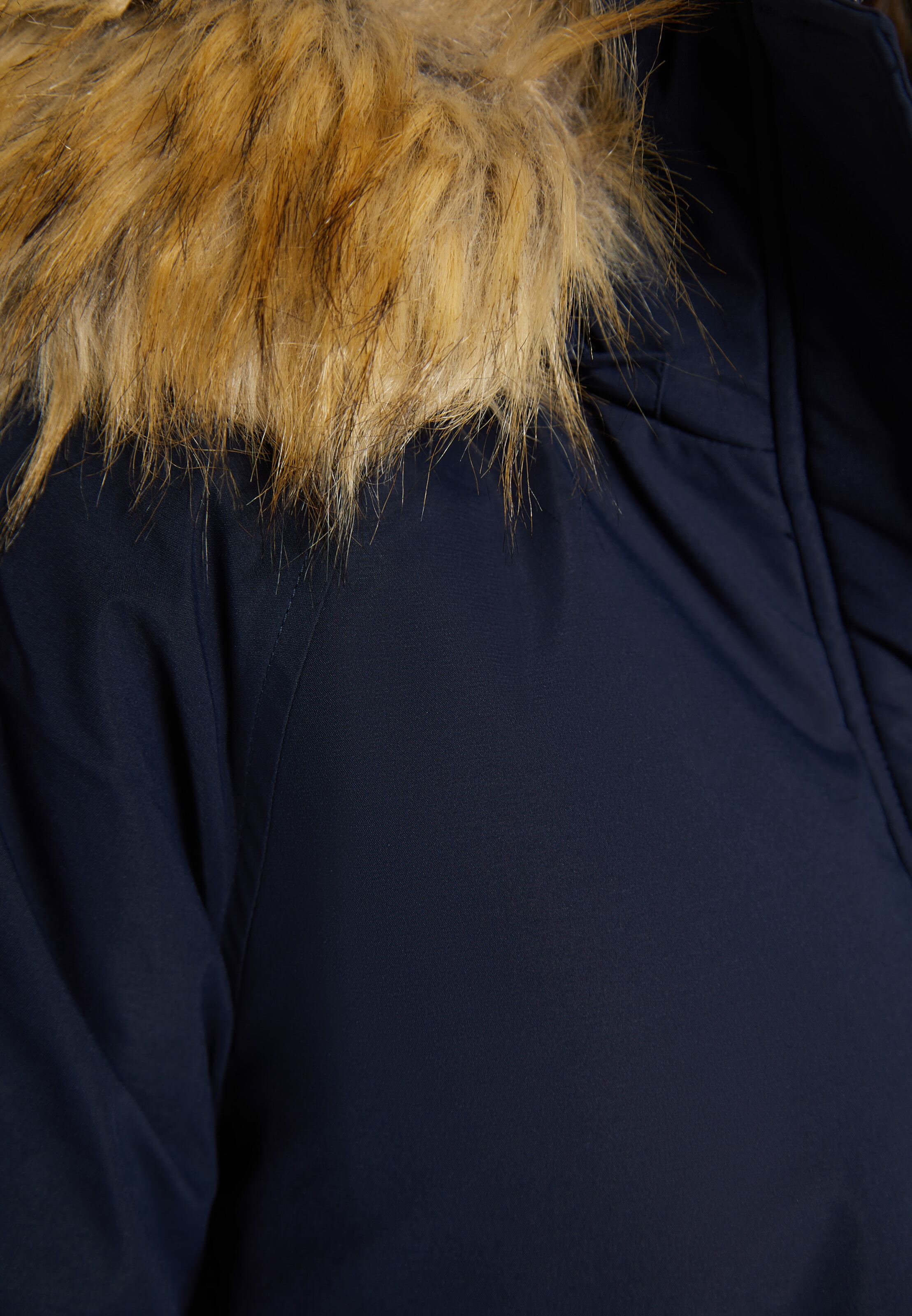 Usha Ziemas parka kamieļkrāsas / jūraszils