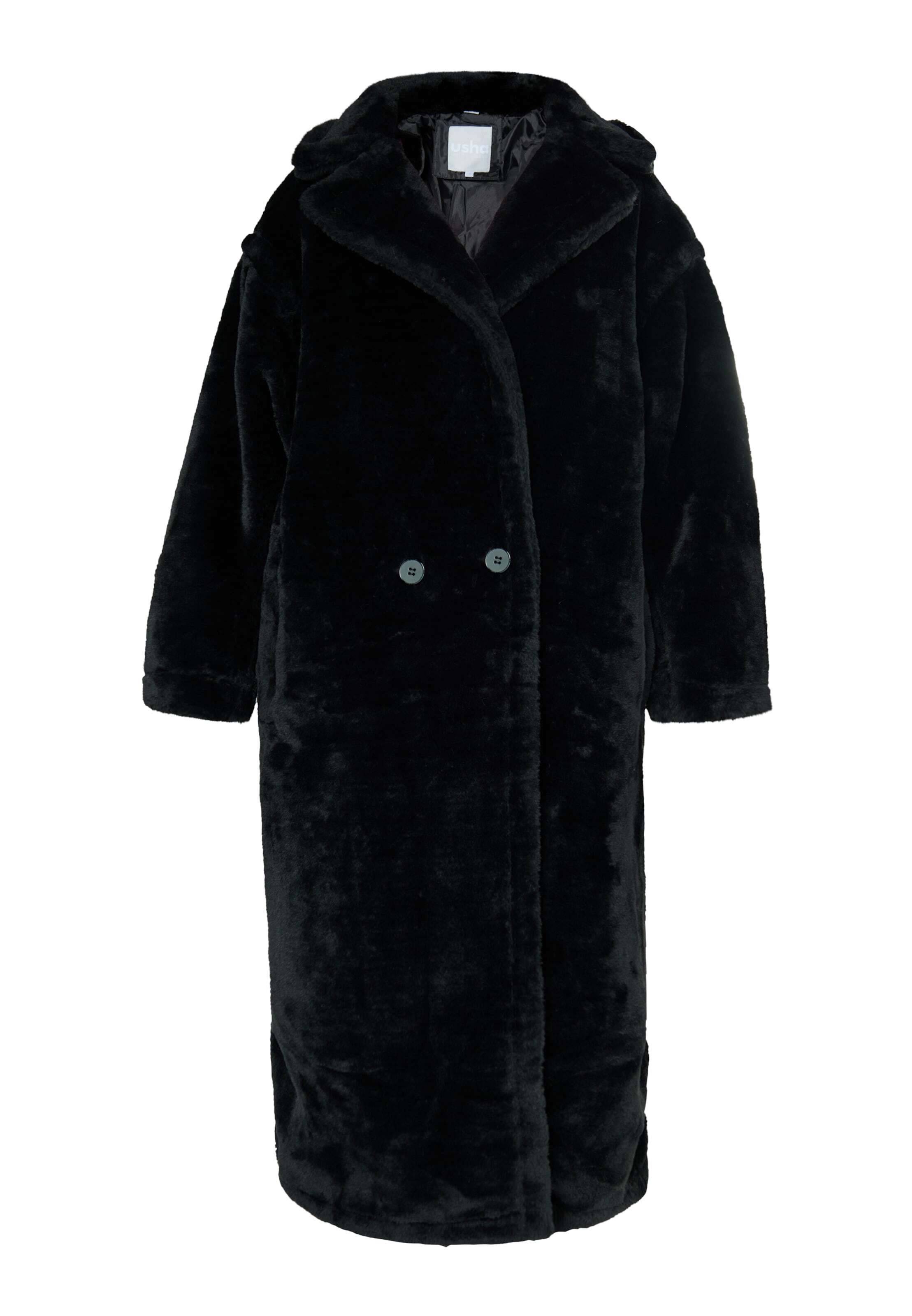 usha WHITE LABEL Ziemas mētelis 'Pryam' melns