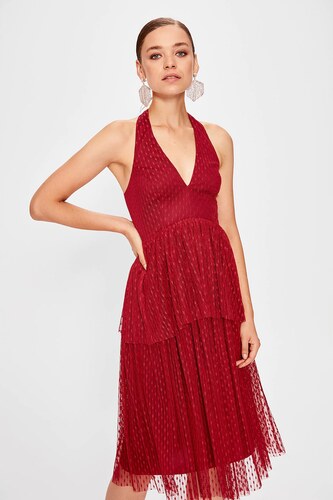 polka dot tulle dress