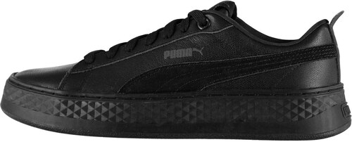 puma platform white trainers