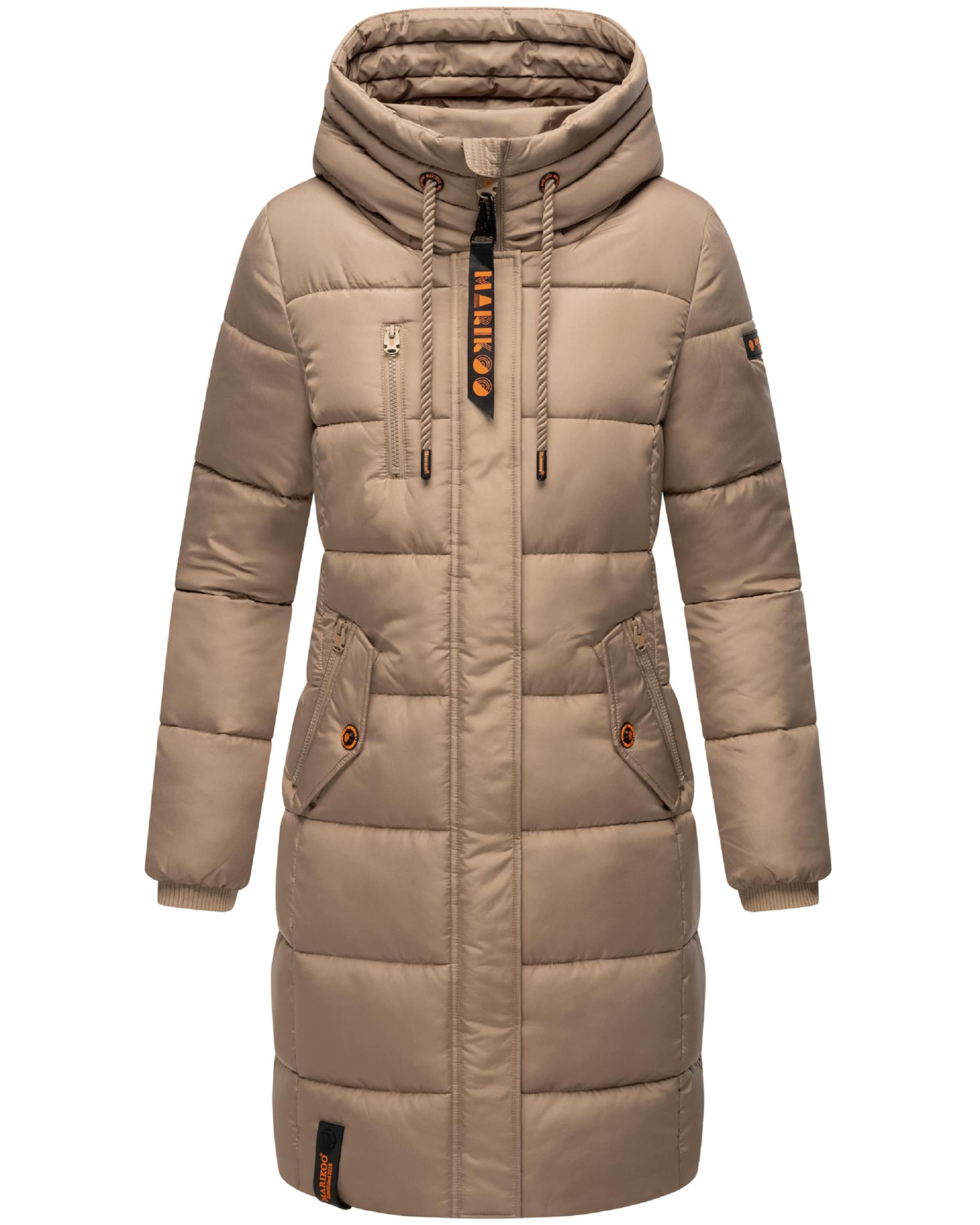 MARIKOO Ziemas mētelis 'Yuikoo' pelēkbrūns