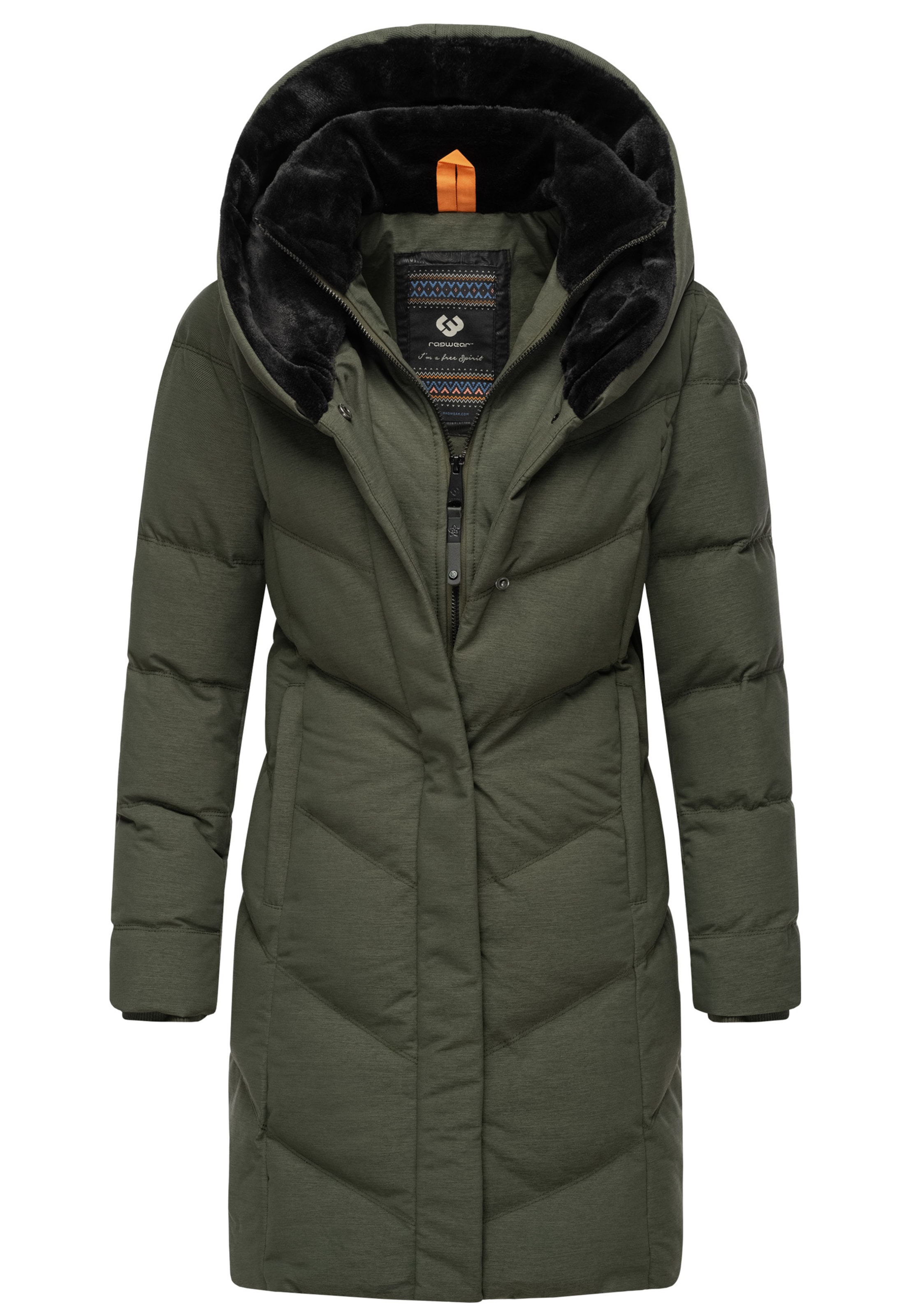 Ragwear Ziemas mētelis 'Natalka' olīvzaļš