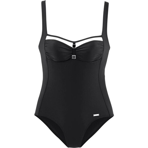 One-Piece Padded Triangle Swimsuit with Ruffle 