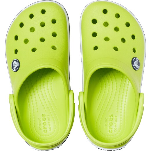 light green crocs