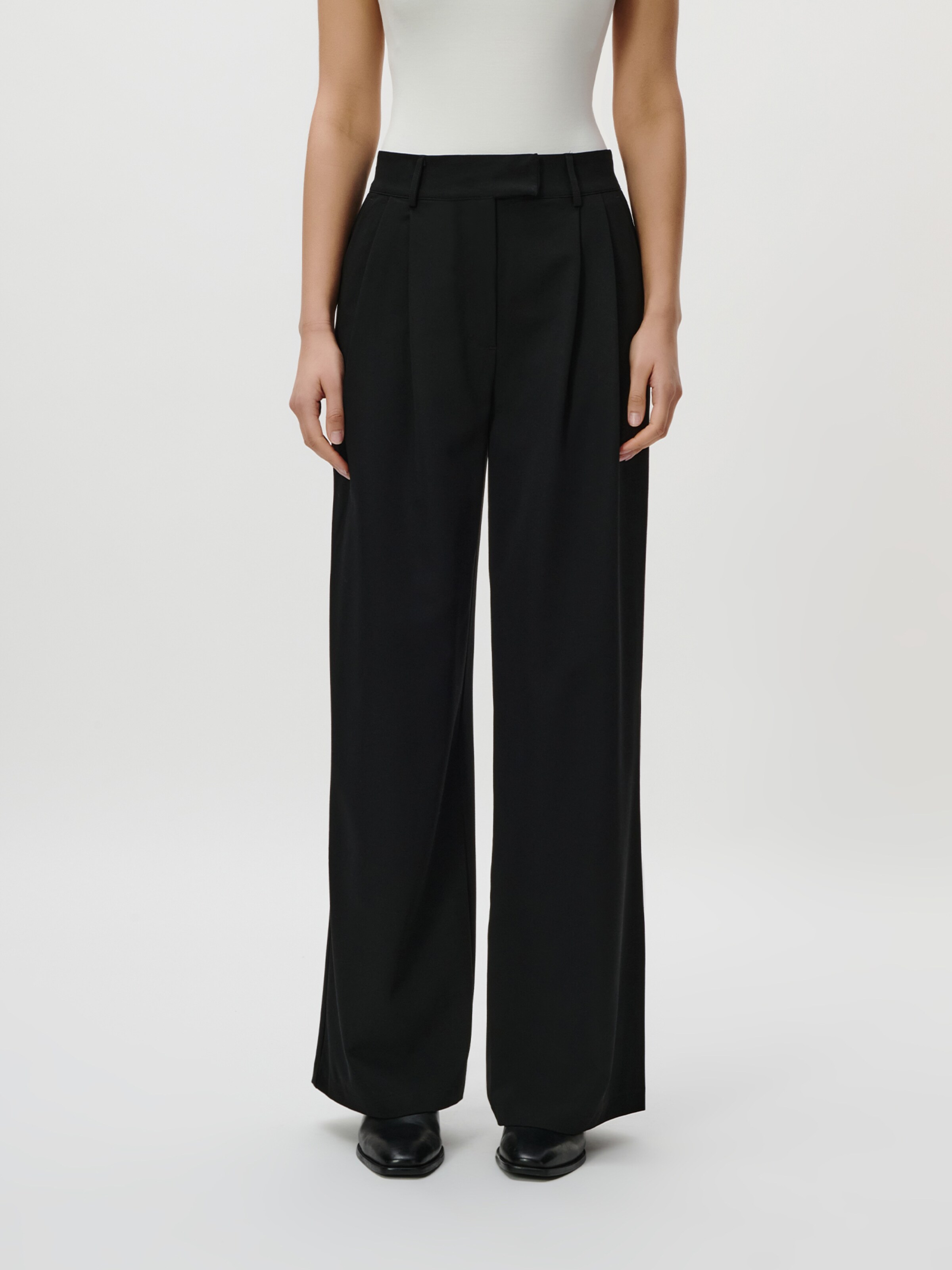 LeGer by Lena Gercke Klasiskas bikses 'Annelie Tall' melns