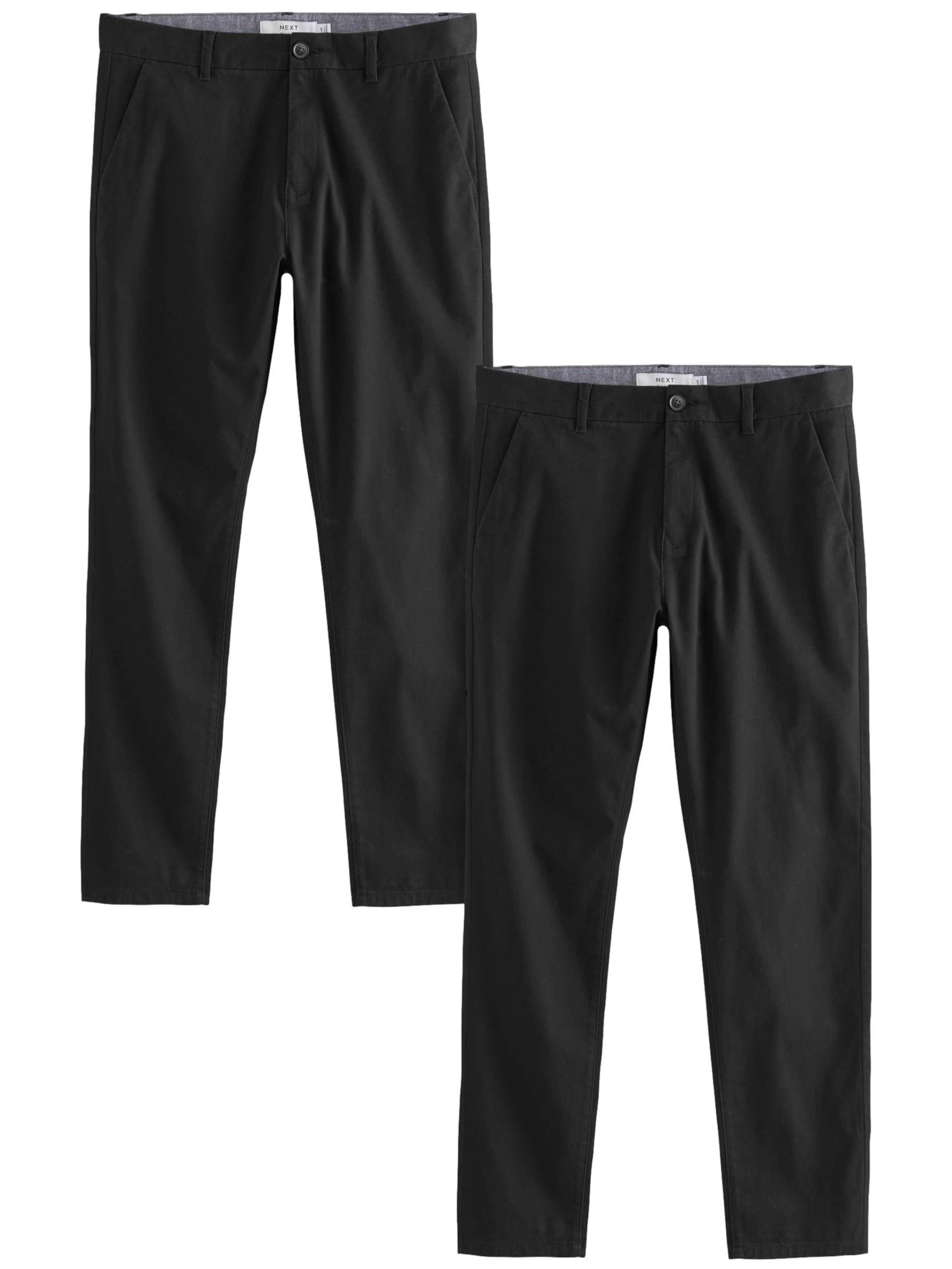 Next Čino bikses melns