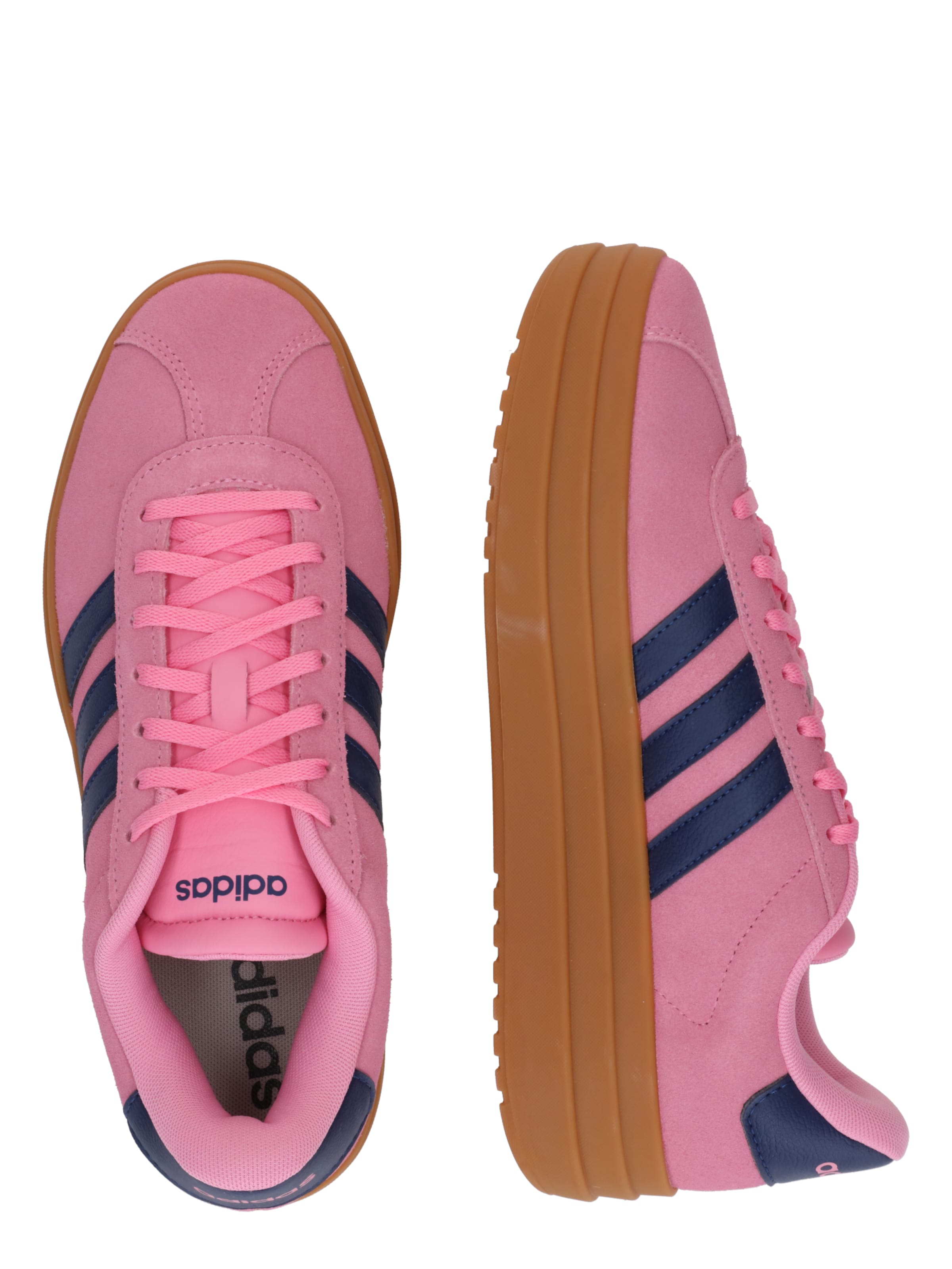 ADIDAS SPORTSWEAR Zemie brīvā laika apavi 'VL Court Bold' indigo / zelts / rozā