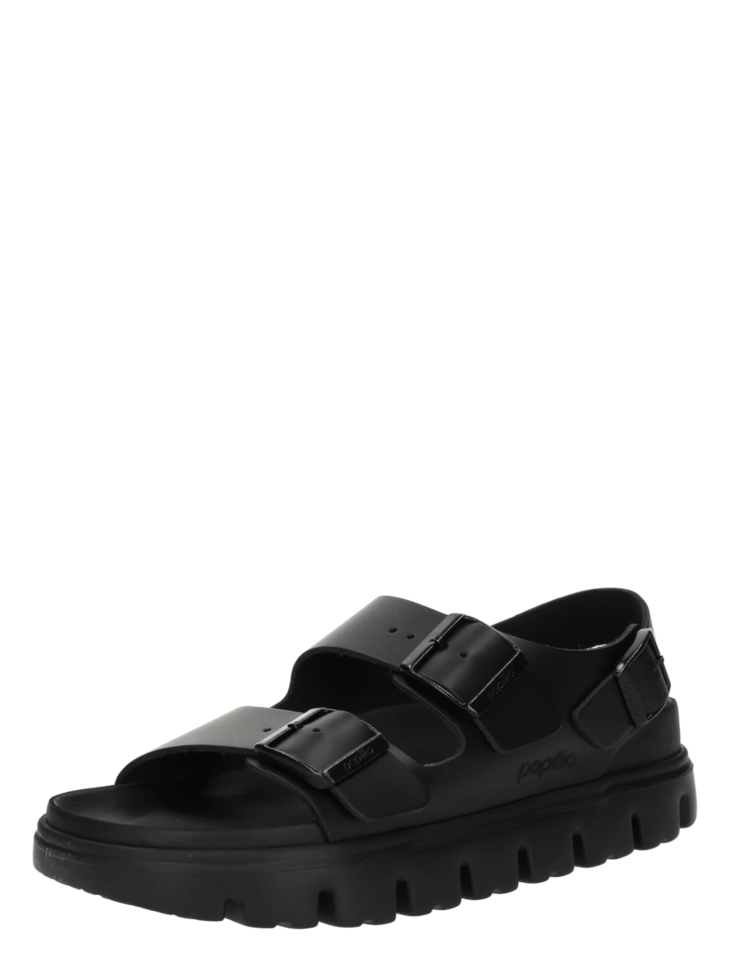 BIRKENSTOCK Ādas čības melns