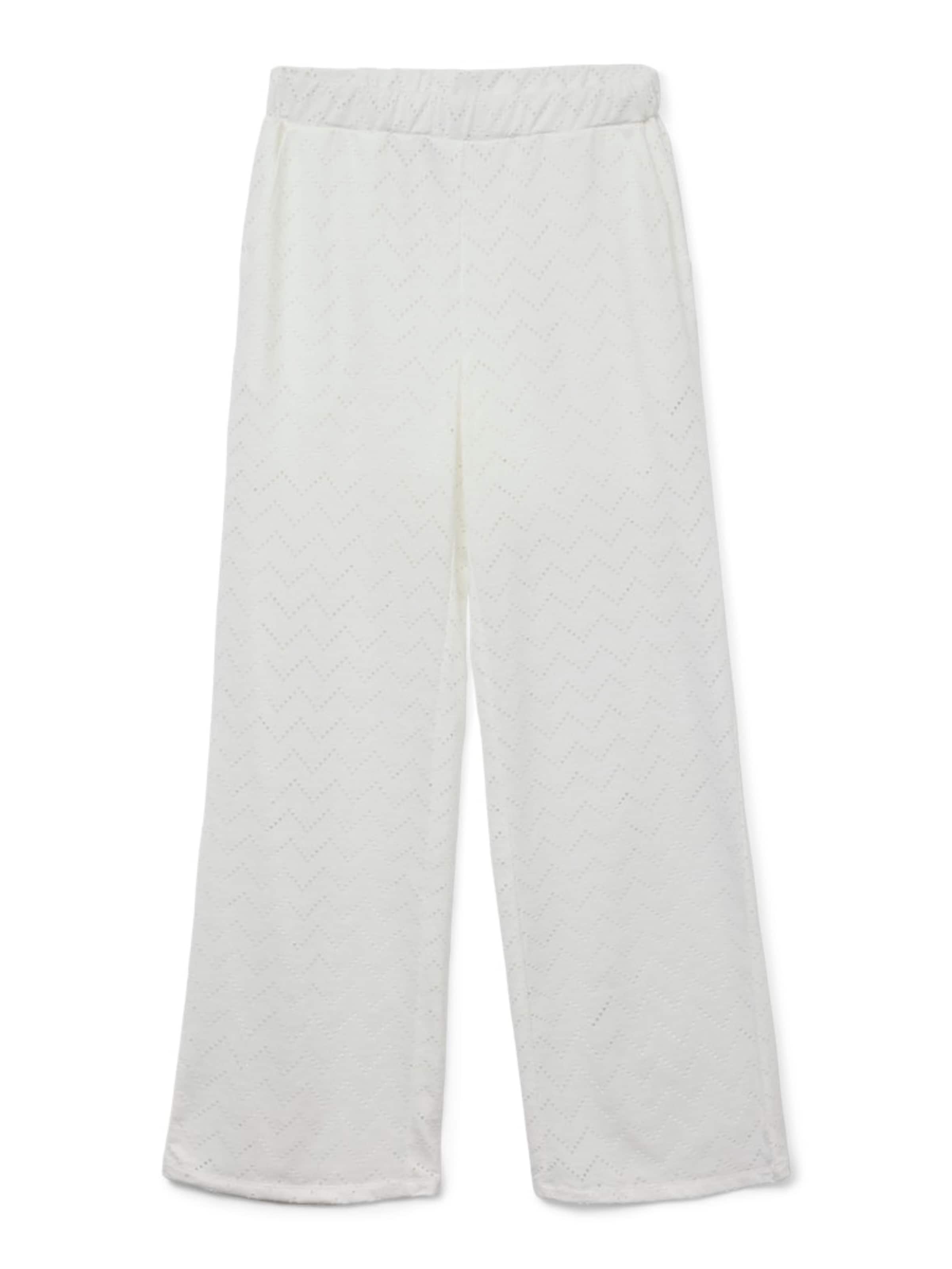 VERO MODA Bikses 'VMThas' balts