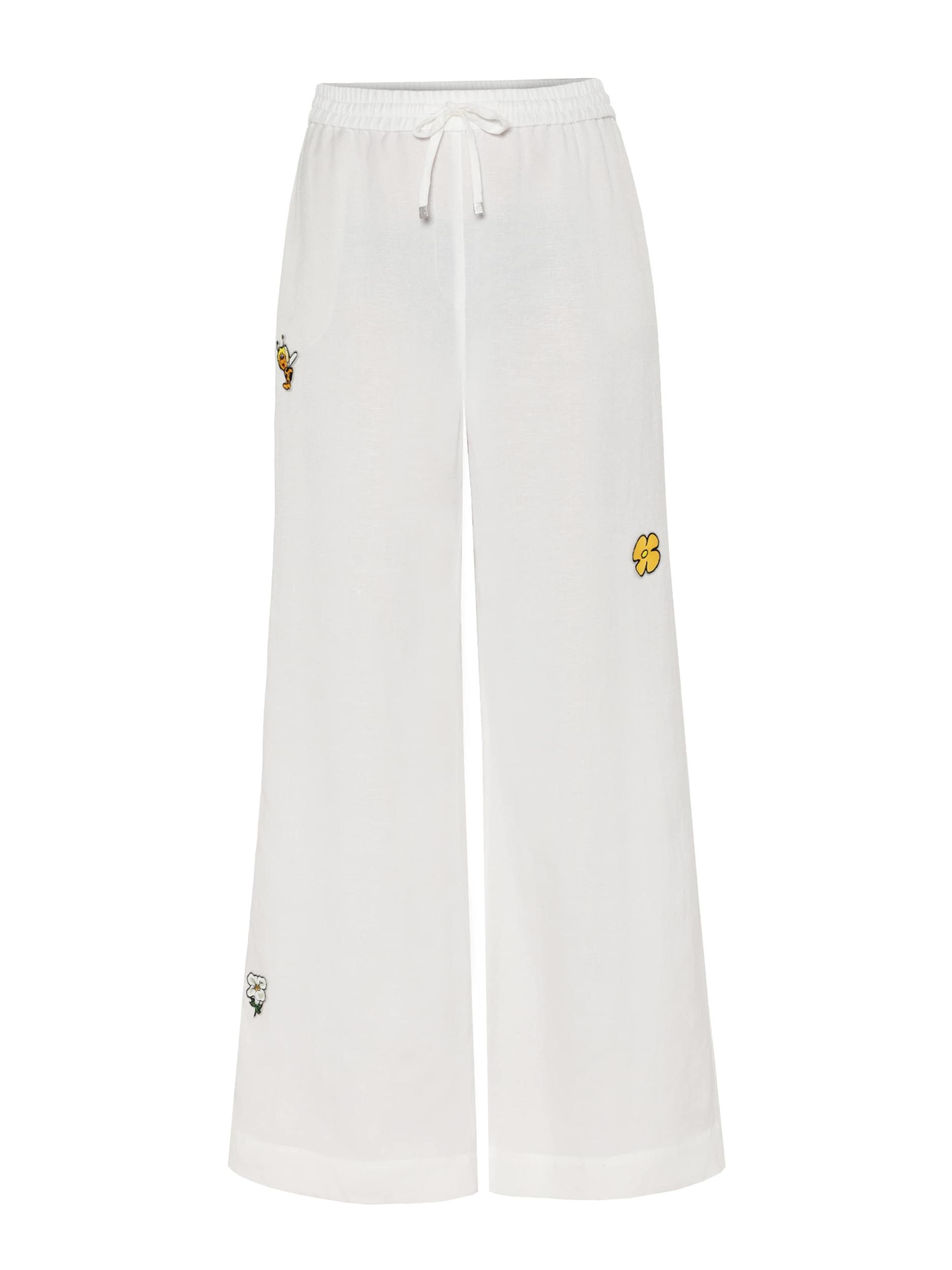 TATUUM Bikses brūns / dzeltens / melns / gandrīz balts