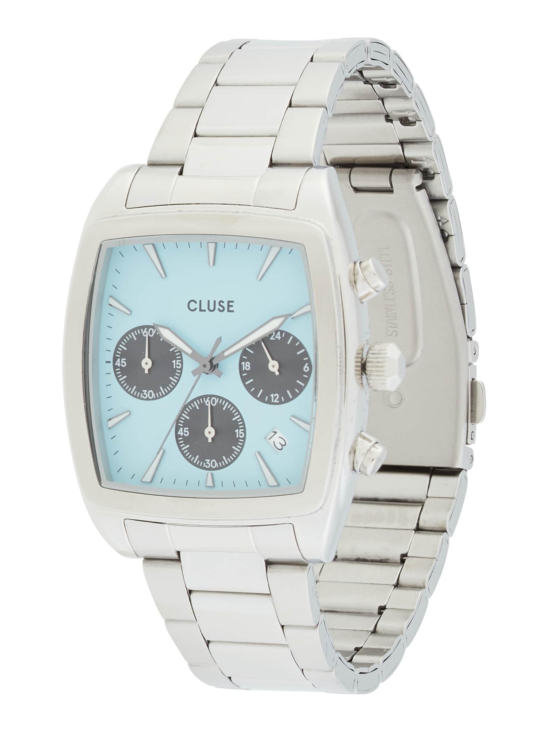 CLUSE Analogais pulkstenis 'Quartaut' zils / sudrabs