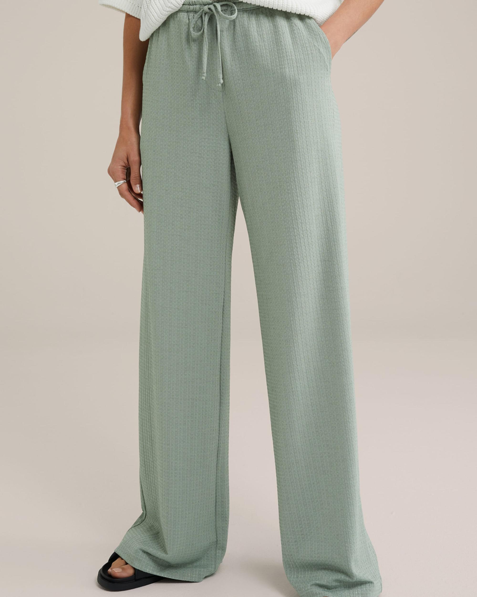 WE Fashion Bikses pasteļzaļš