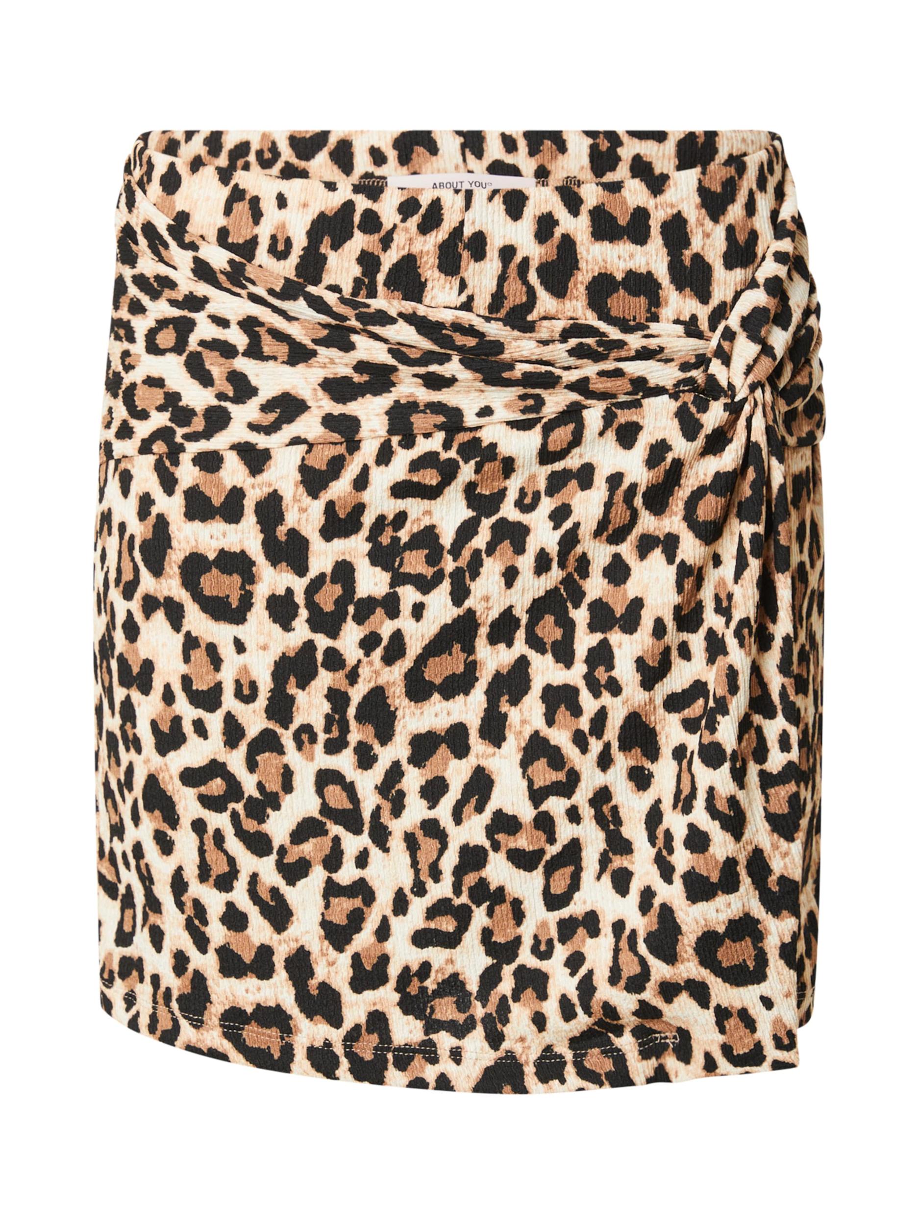 ABOUT YOU Svārki 'Jorina' ziloņkaula krāsas / šokolādes krāsas