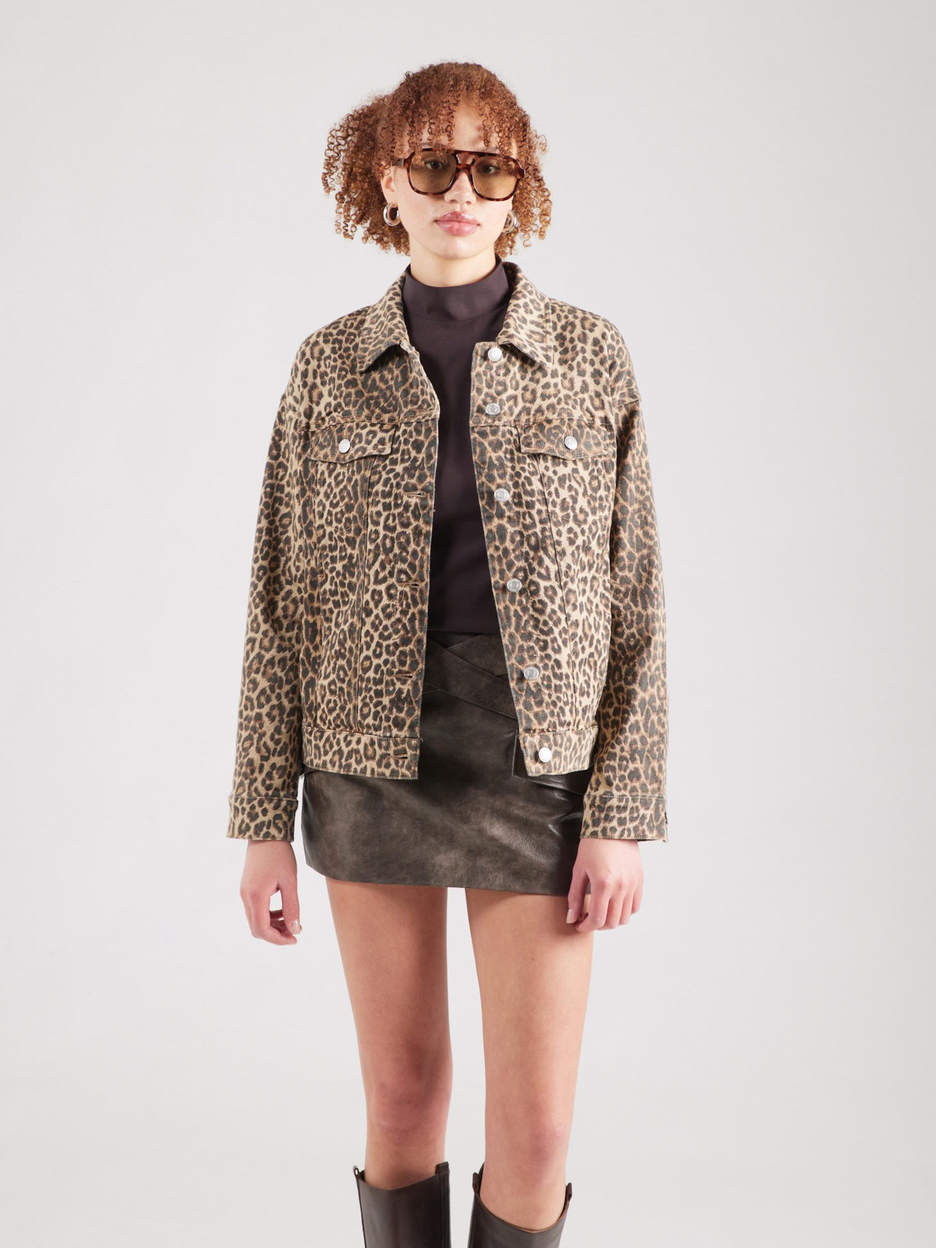 VERO MODA Starpsezonu jaka 'VMTessa' brokāta / gaiši pelēks / melns