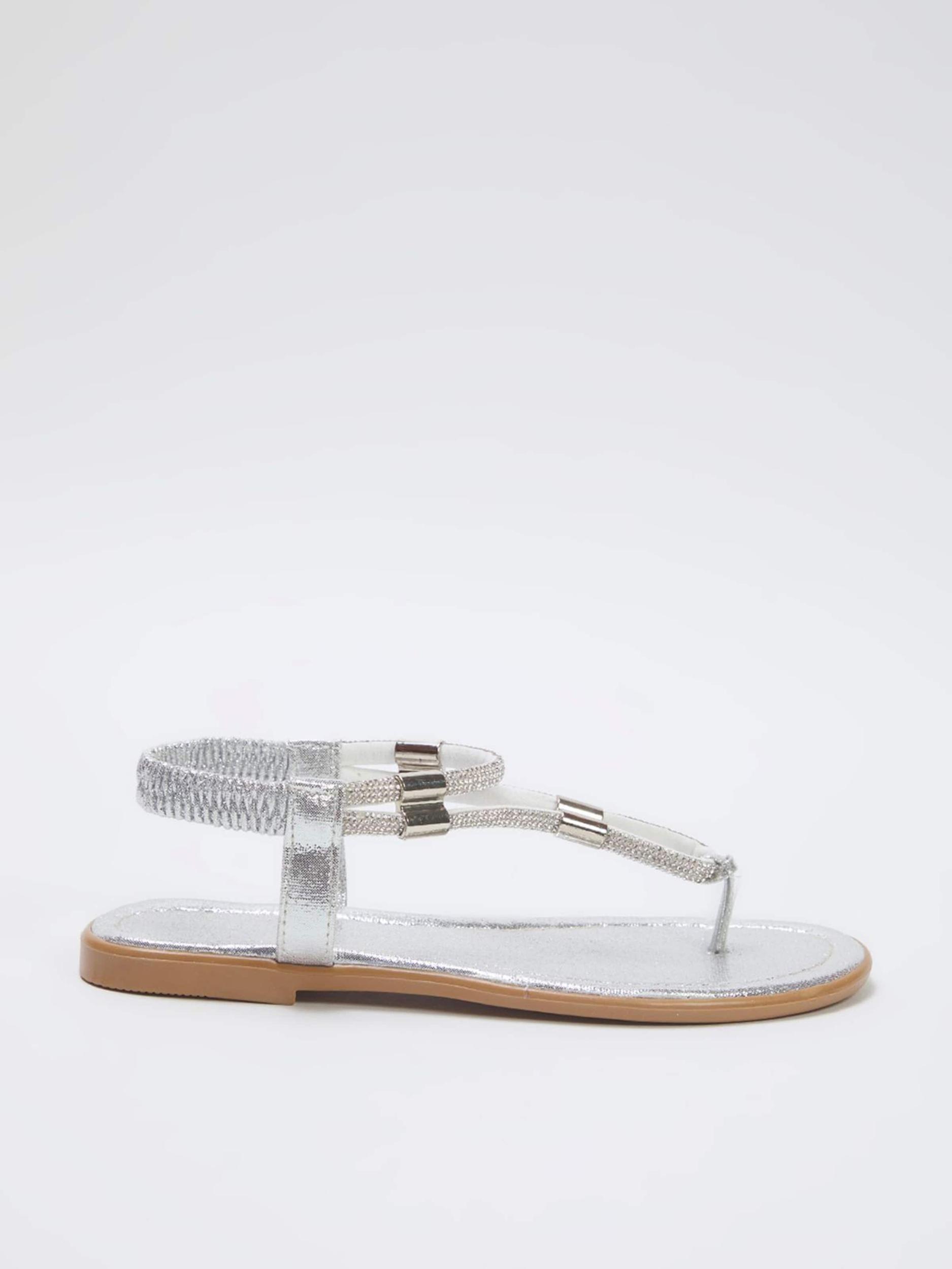 Trendyol Iešļūcenes ar pirkstu atdalītāju sudrabs