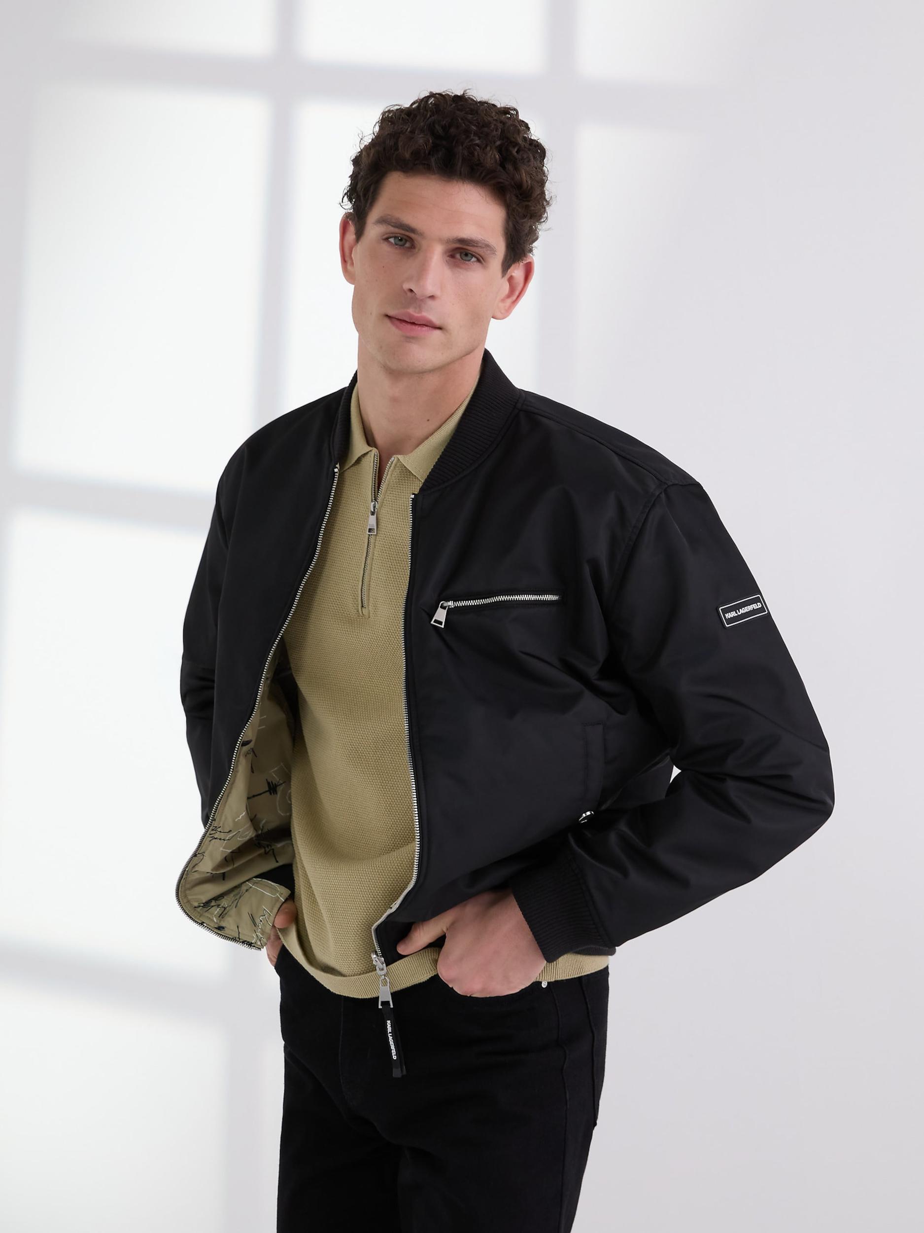 Karl Lagerfeld Starpsezonu jaka melns