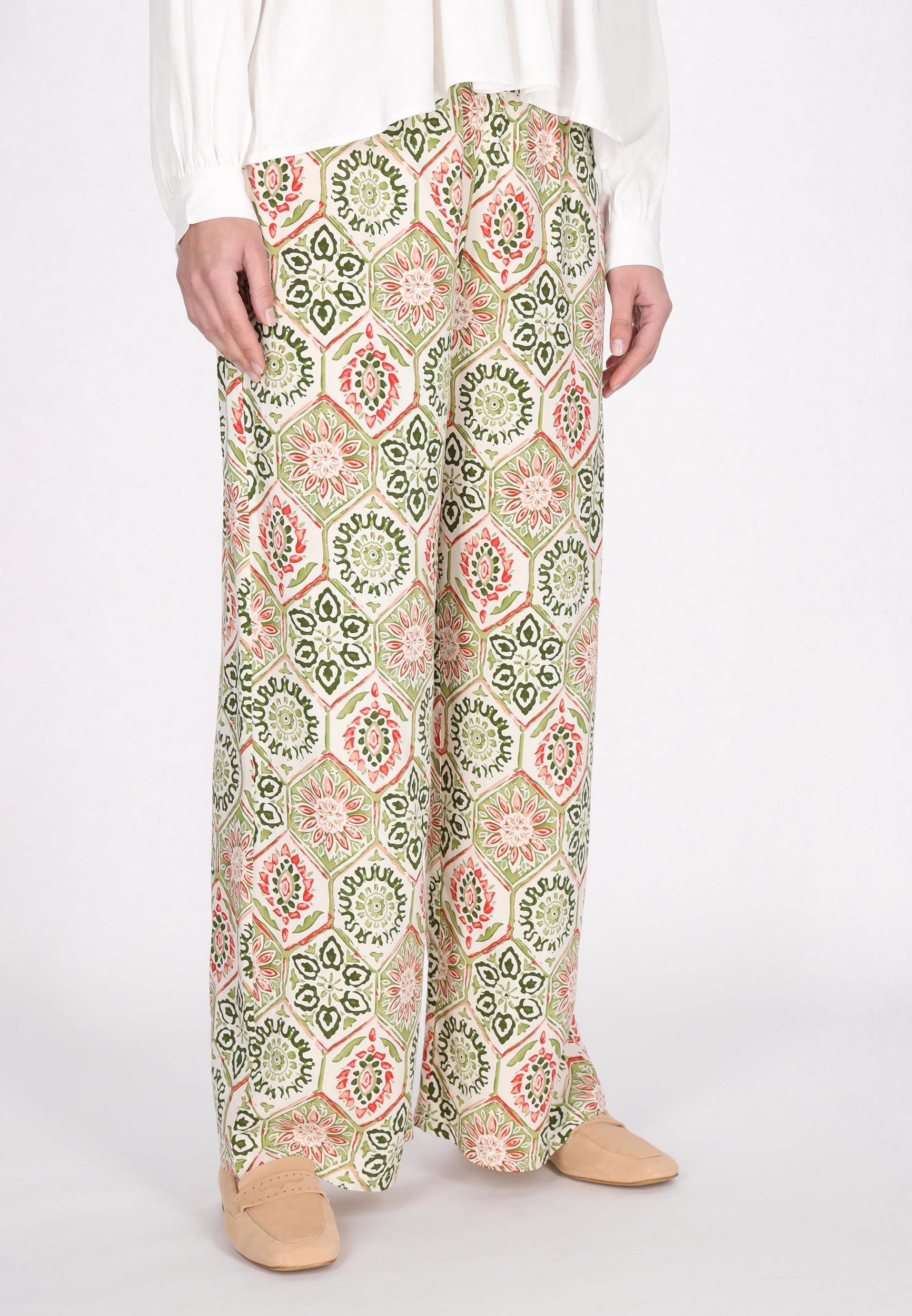 usha FESTIVAL Bikses gaiši bēšs / gaiši zaļš / tumši zaļš / sarkans