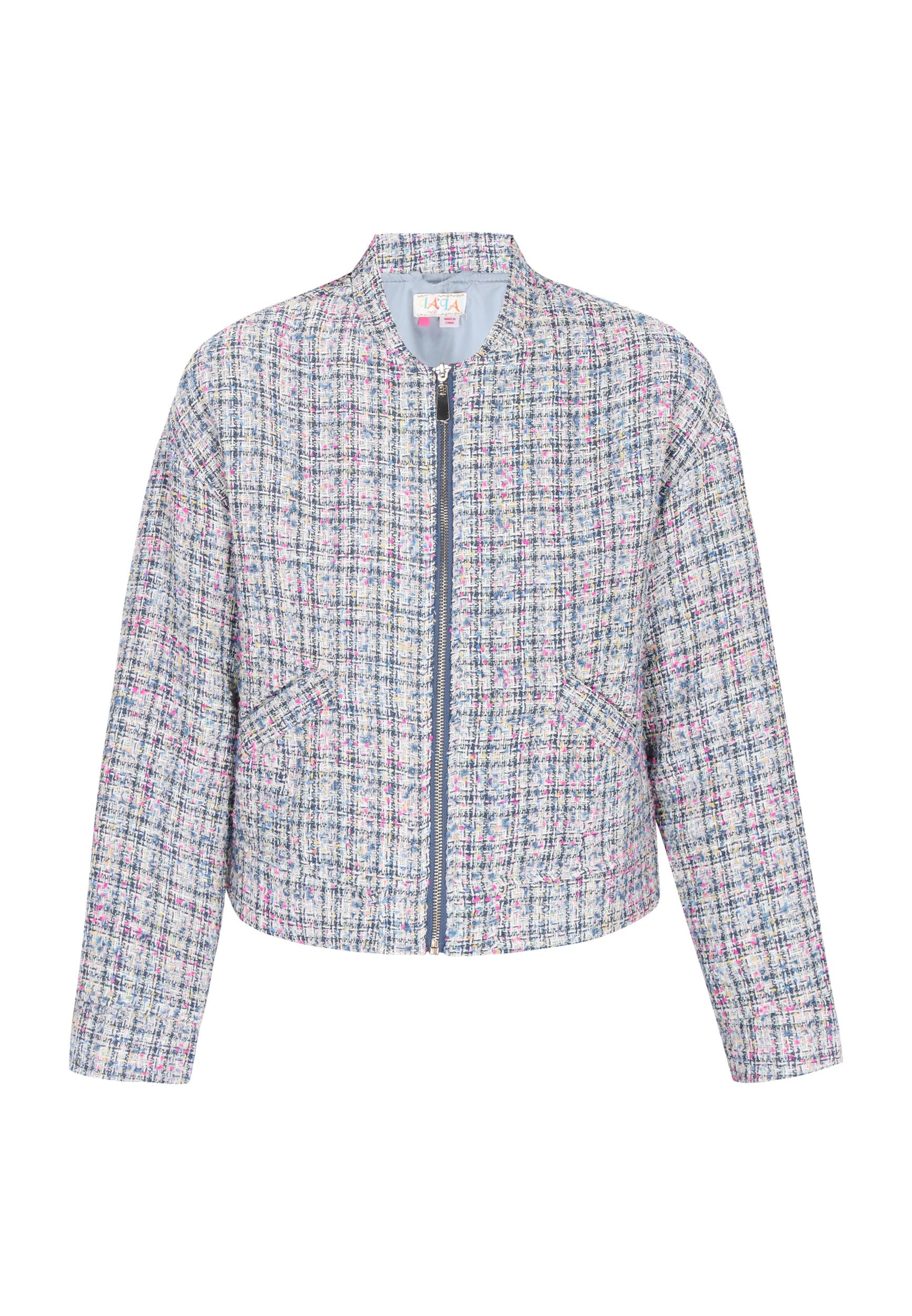 IZIA Starpsezonu jaka zils / pelēks / rozā