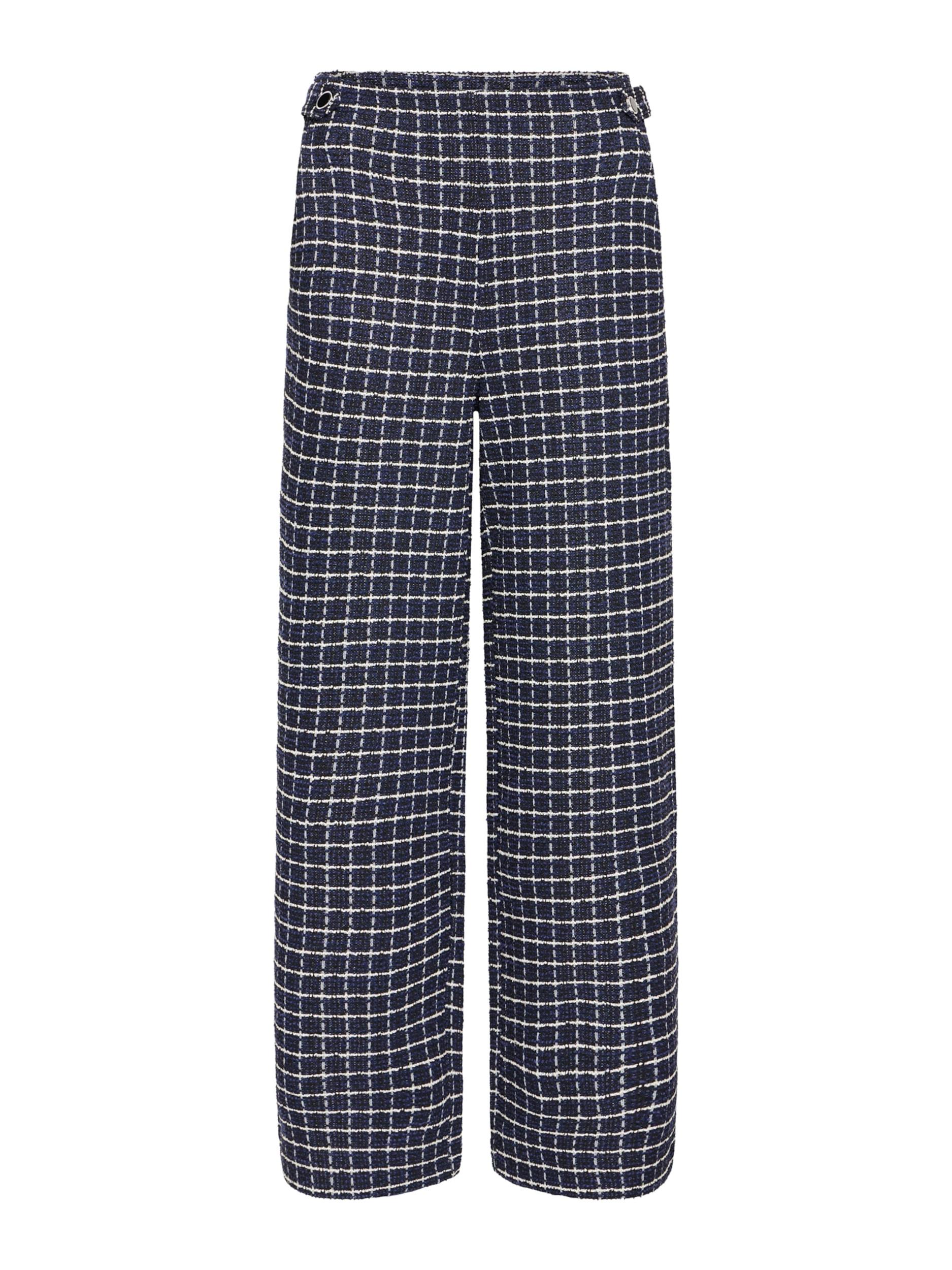 ICHI Bikses 'ICHKATE CLOULE' tumši zils / melns / gandrīz balts