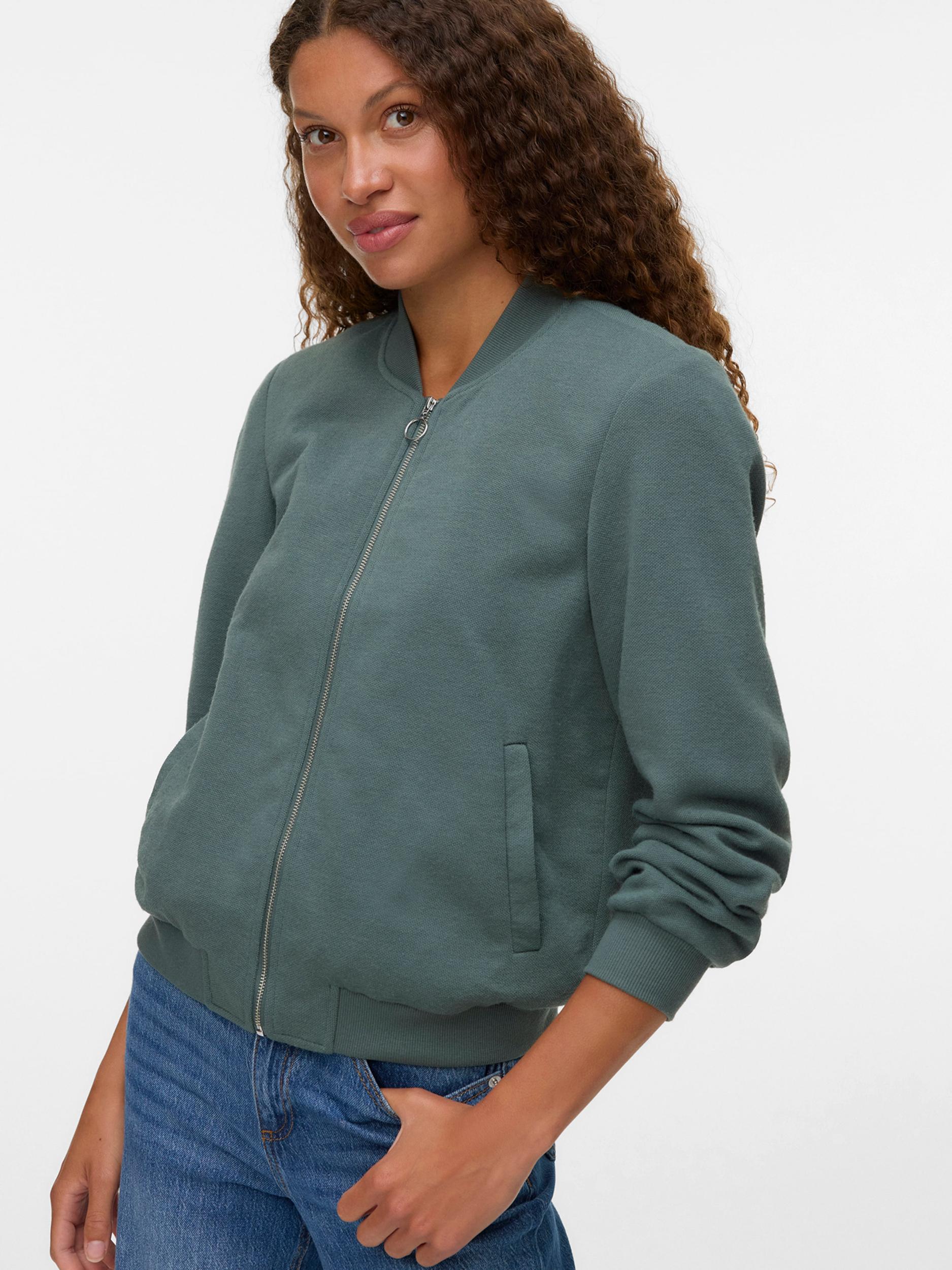 VERO MODA Starpsezonu jaka 'VMKIMIKO' tumši zaļa