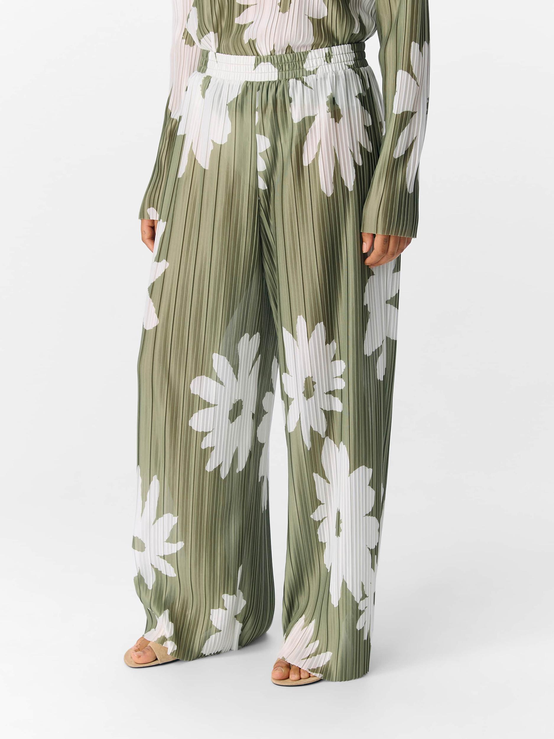 OBJECT Bikses 'OBJChie' olīvzaļš / balts