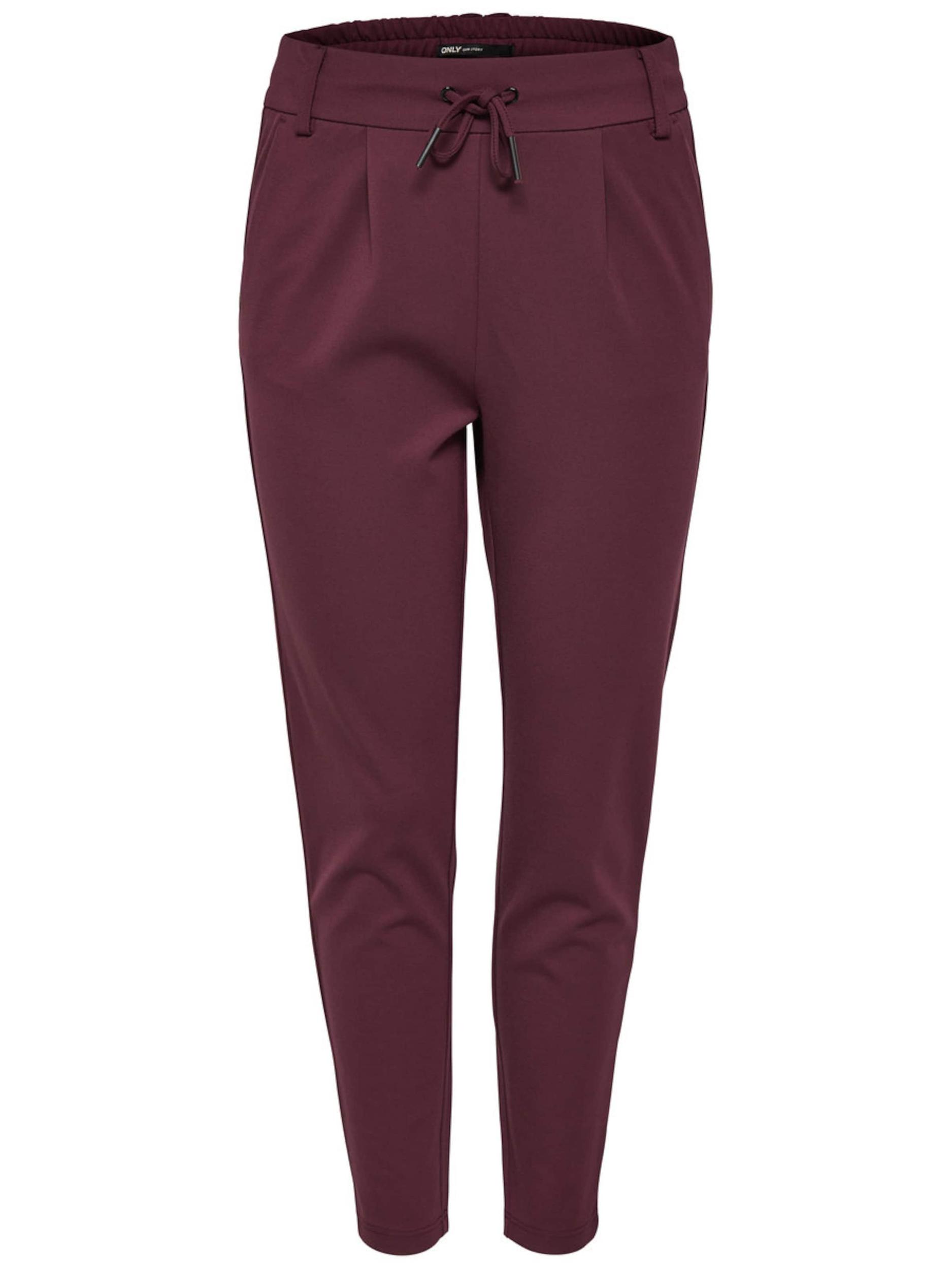 ONLY Klasiskas bikses 'Poptrash' vīnsarkans