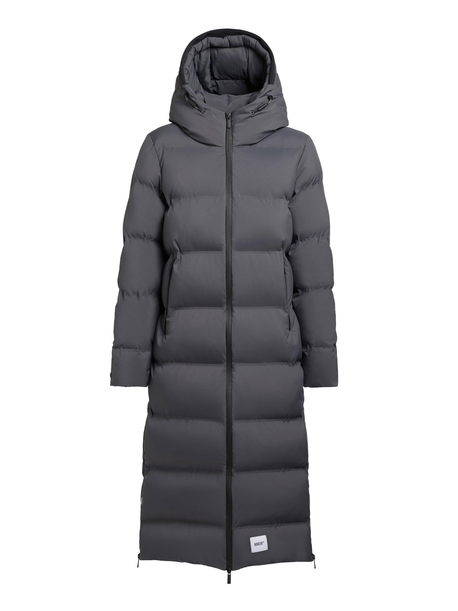 khujo Ziemas mētelis 'Larea3' tumši pelēks / melns / balts