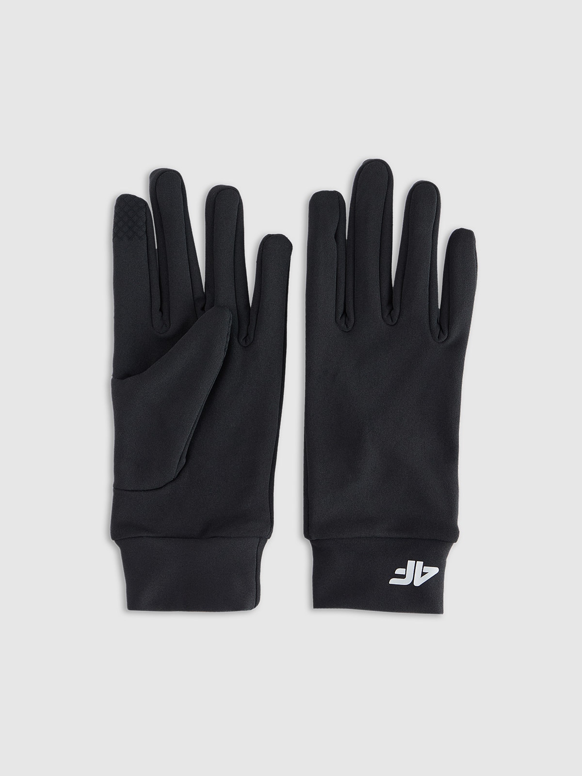 4F Touch Screen trikotāžas cimdi unisex - melni