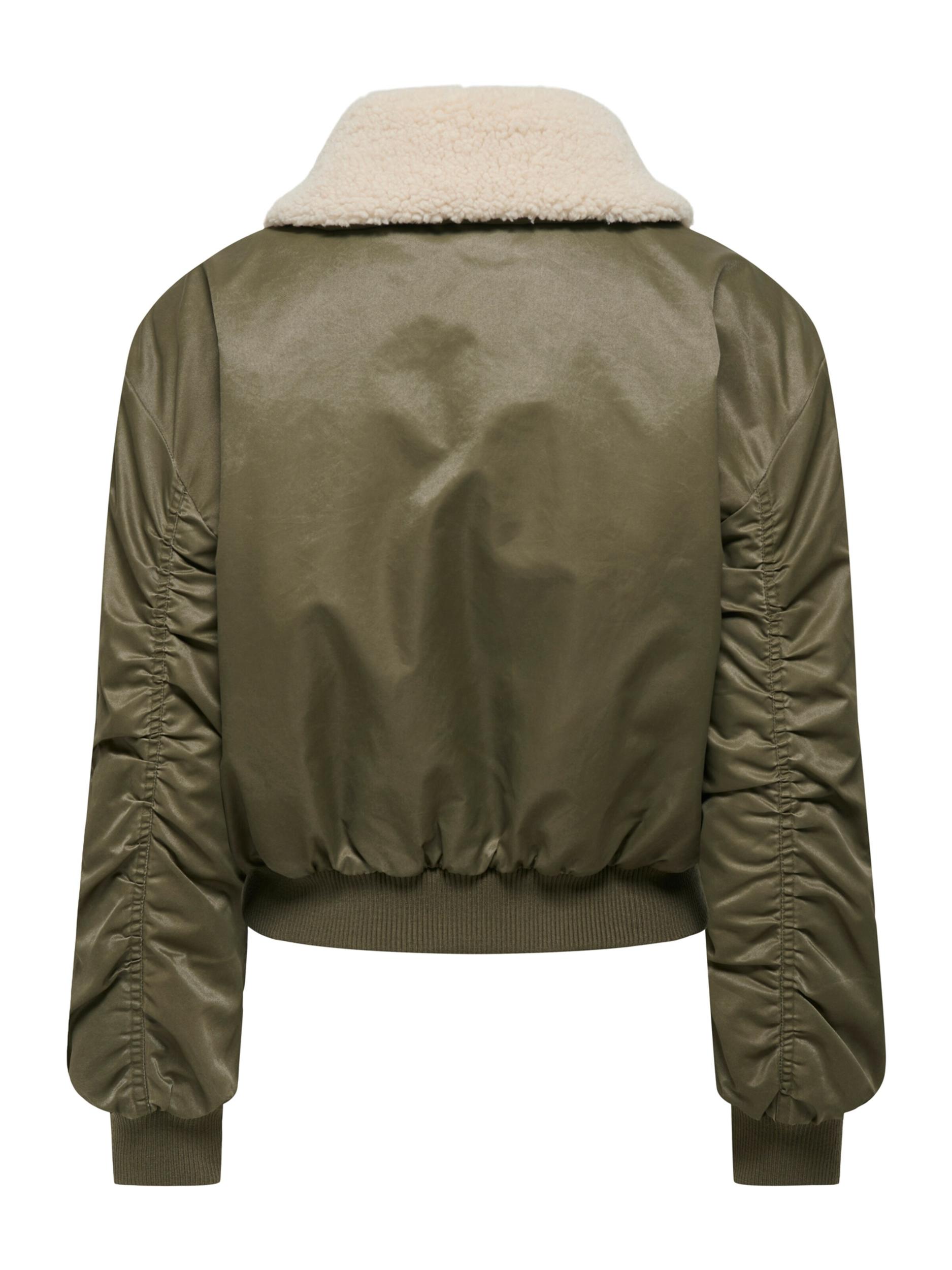 ONLY Starpsezonu jaka 'ONLSuri' bēšs / olīvzaļš