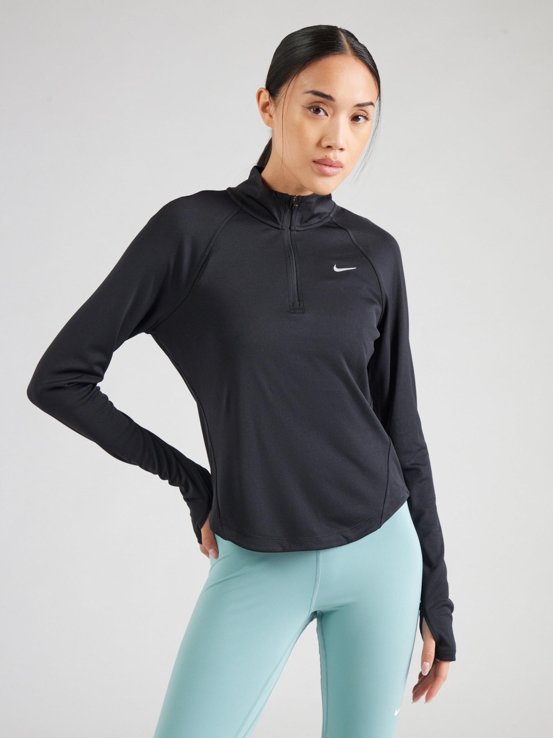 NIKE Sporta krekls 'TEMPO' melns / balts