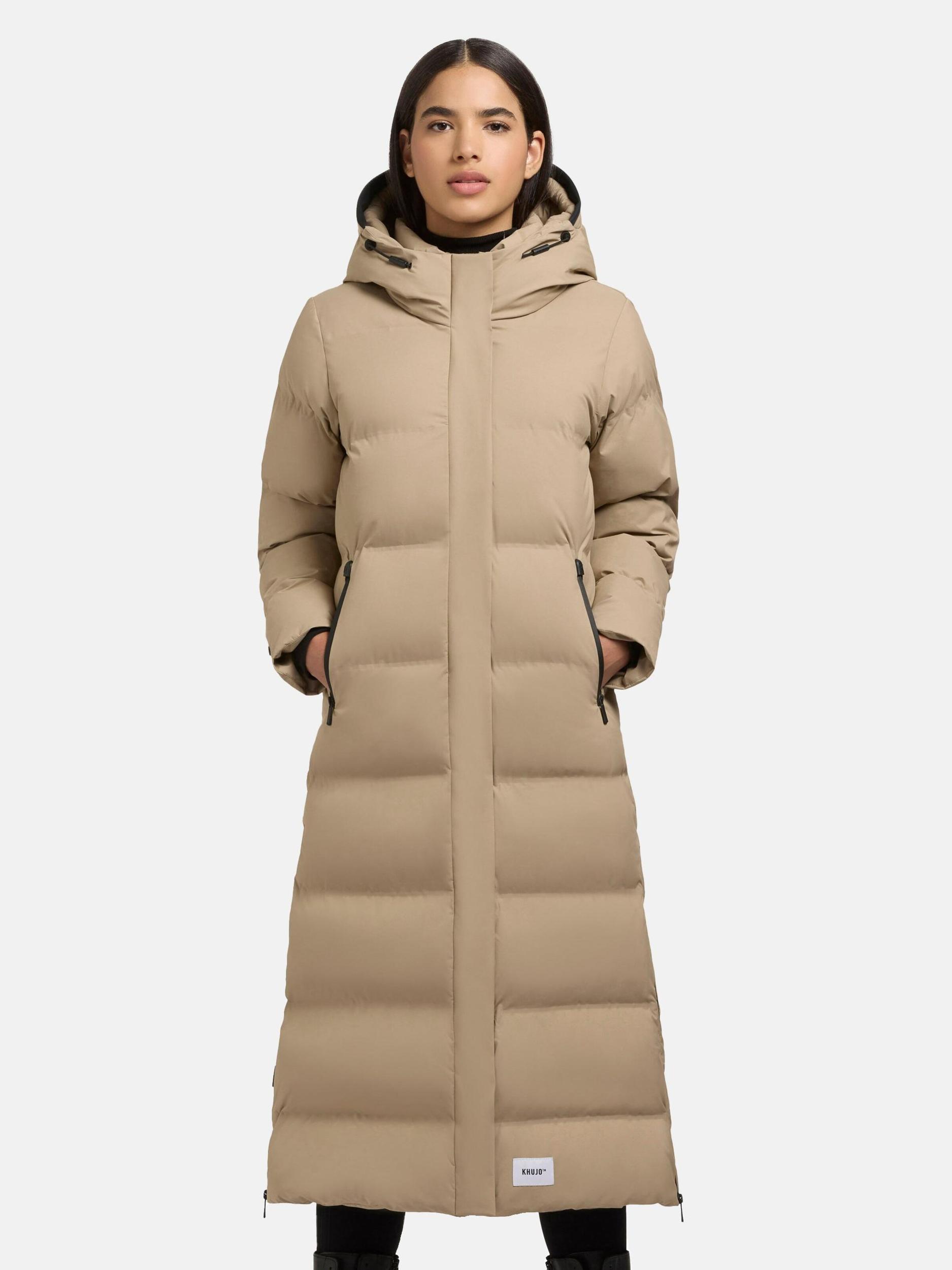 khujo Ziemas mētelis bēšs