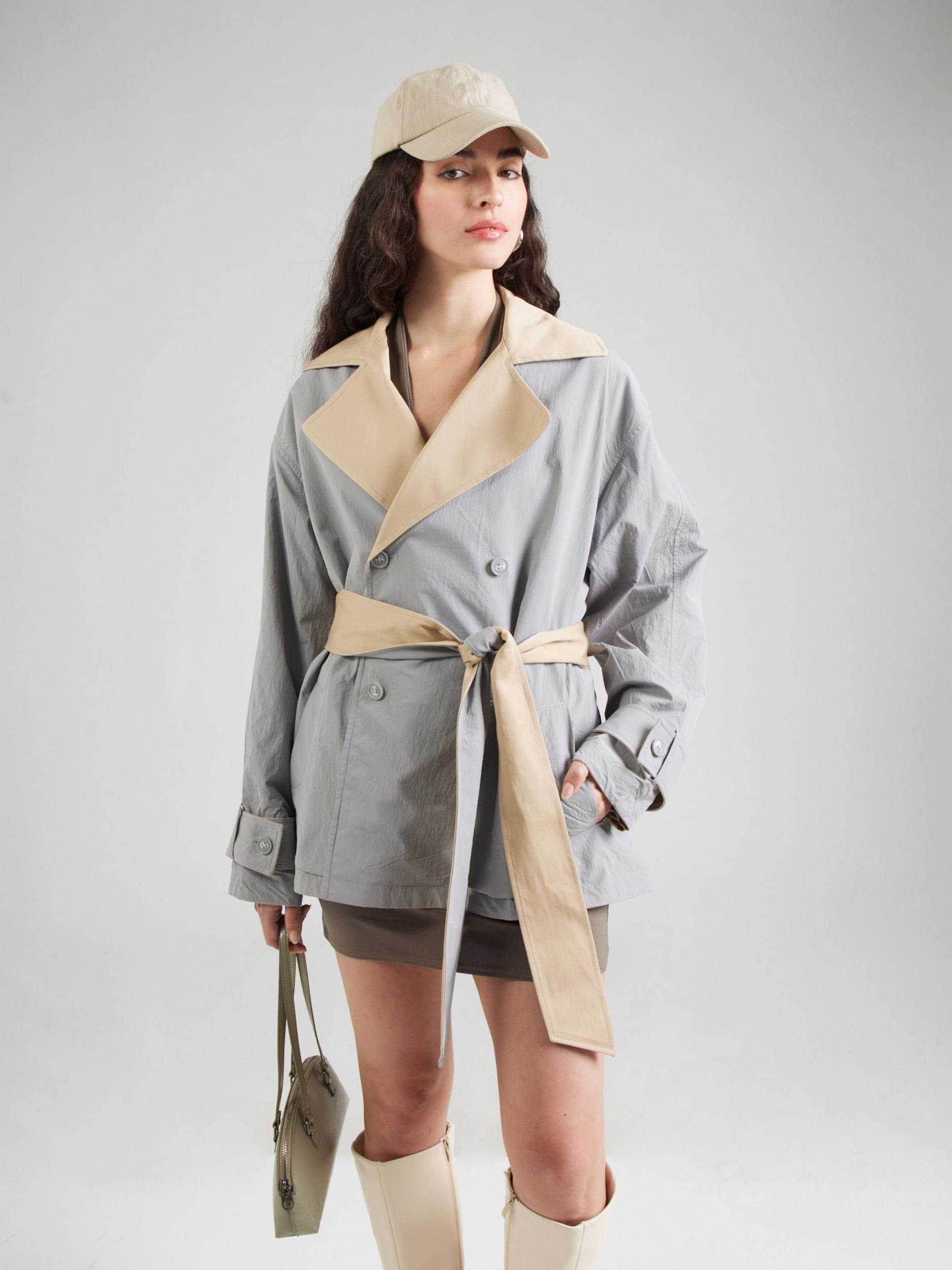 Monki Starpsezonu mētelis bēšs / pelēks