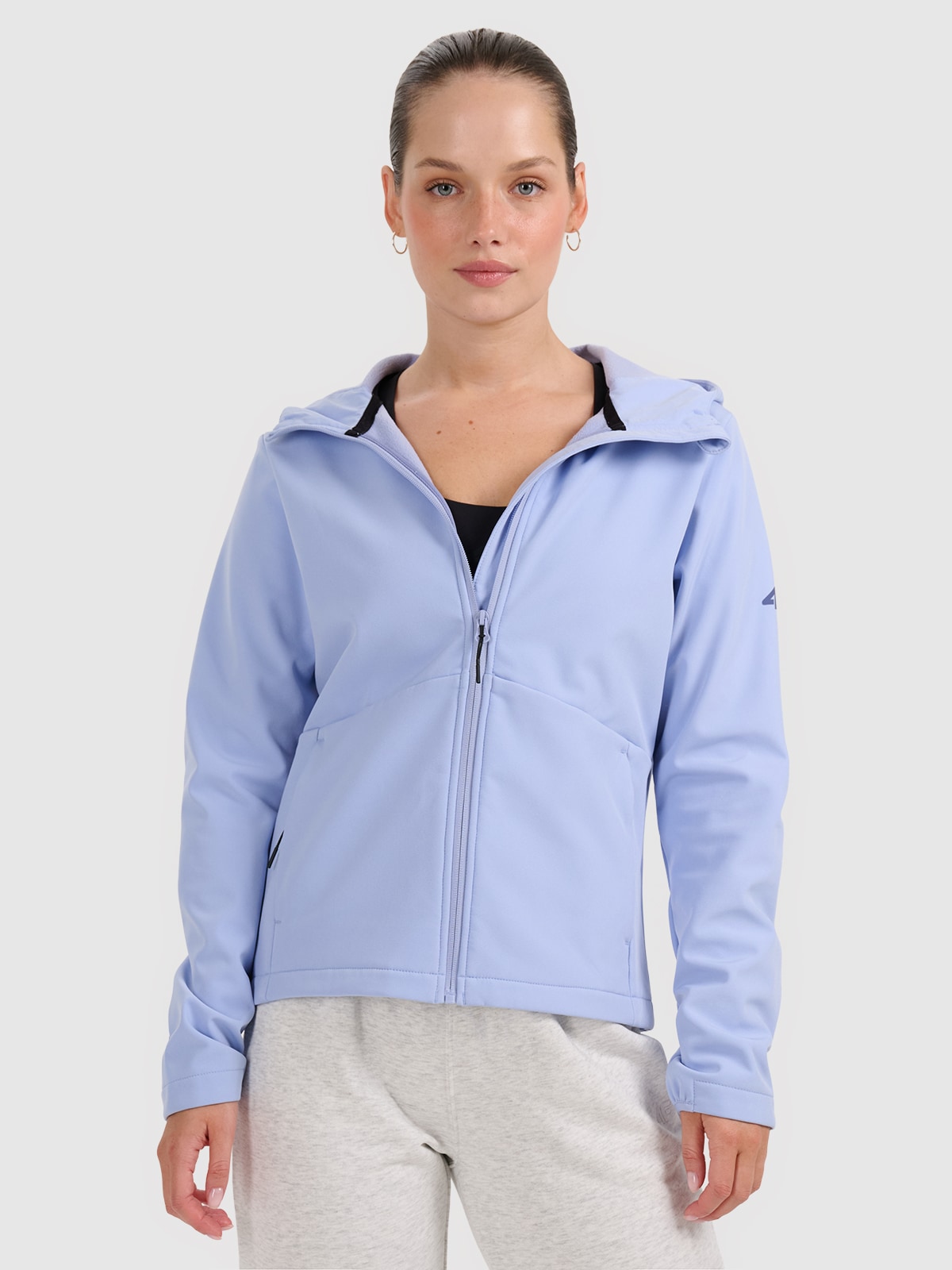 4F Sieviešu softshell vējizturīga virsjaka membrāna 5000 - zila