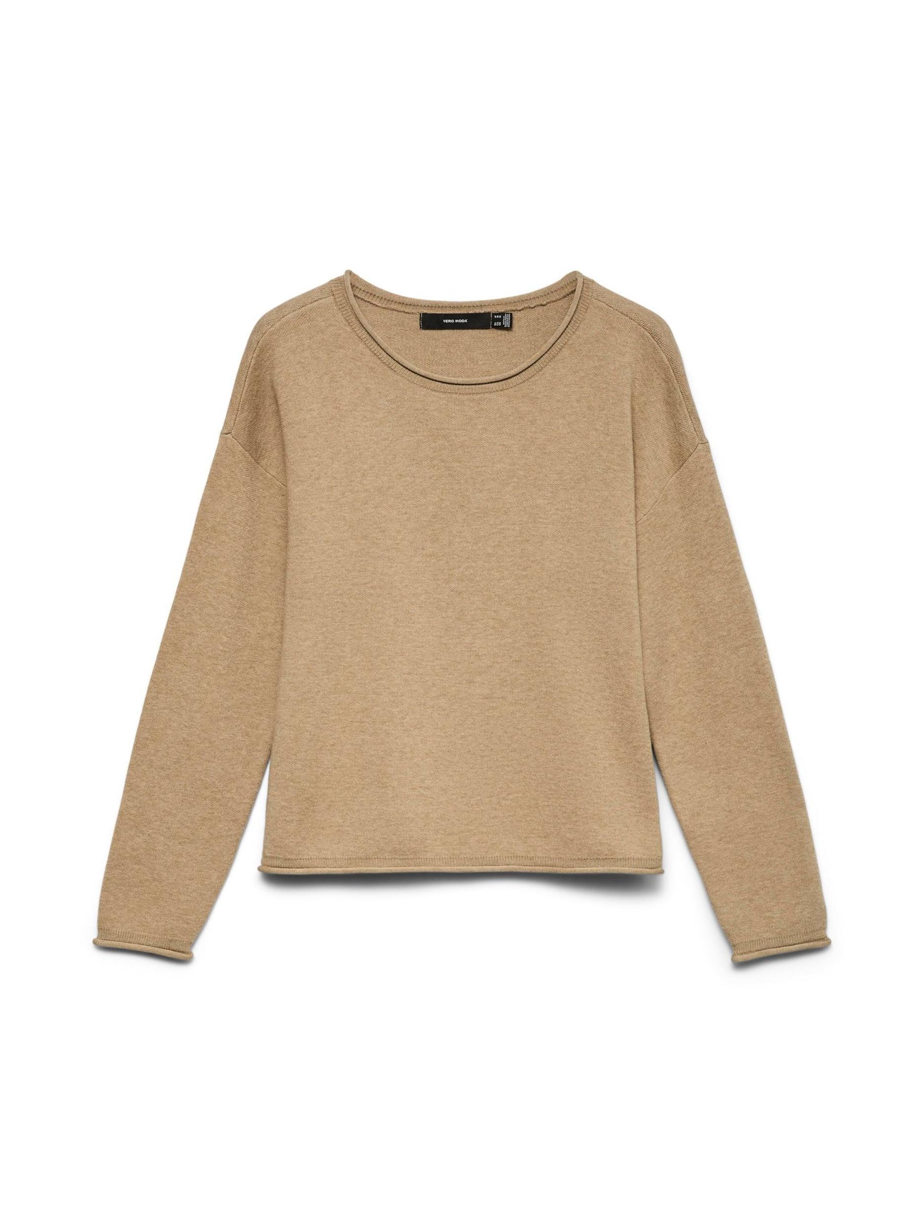 VERO MODA Džemperis 'VMSABA' tumši bēšs