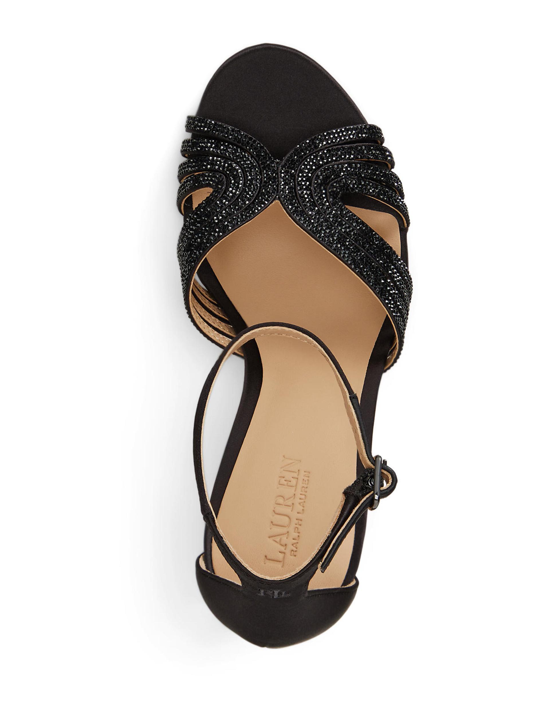 Lauren Ralph Lauren Siksniņsandales 'ALLIE' melns