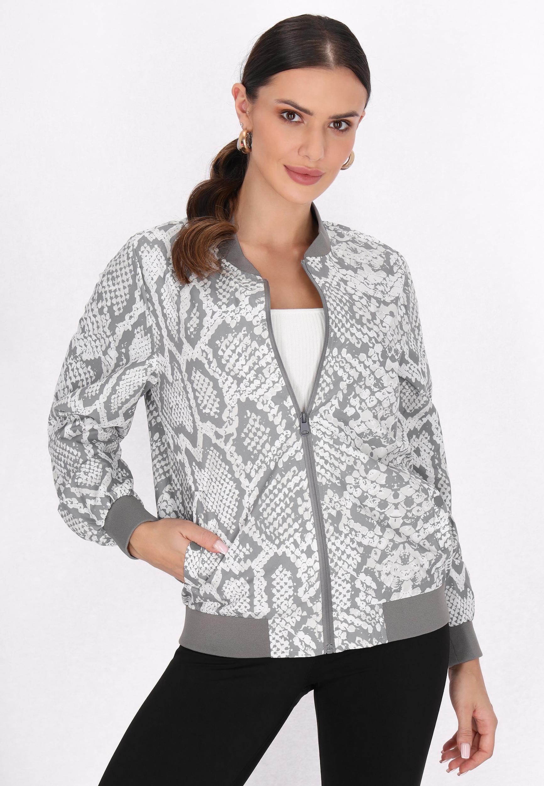 faina Athlsr Starpsezonu jaka gaiši pelēks / balts