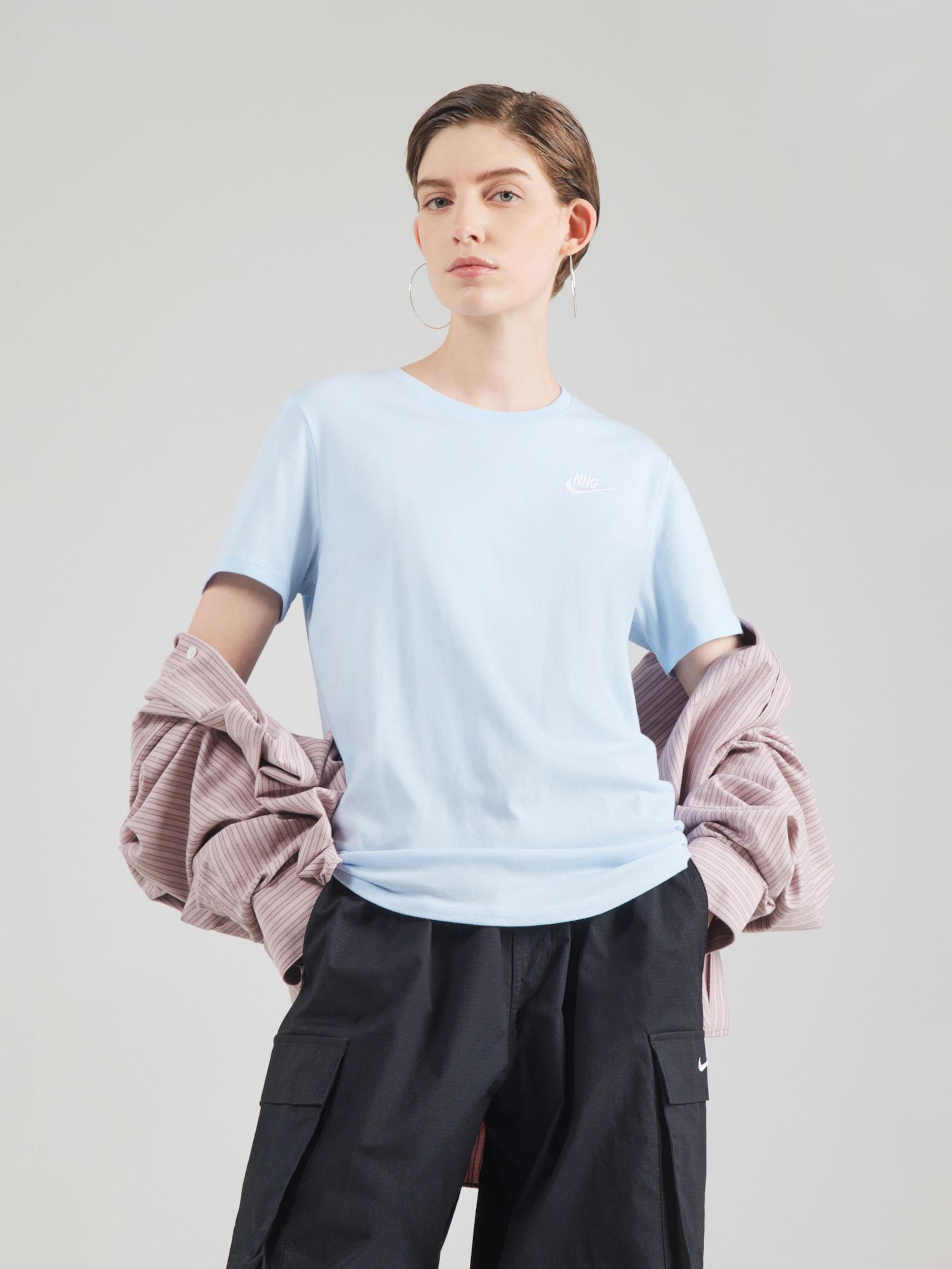 Nike Sportswear T-Krekls 'Club Essential' debeszils