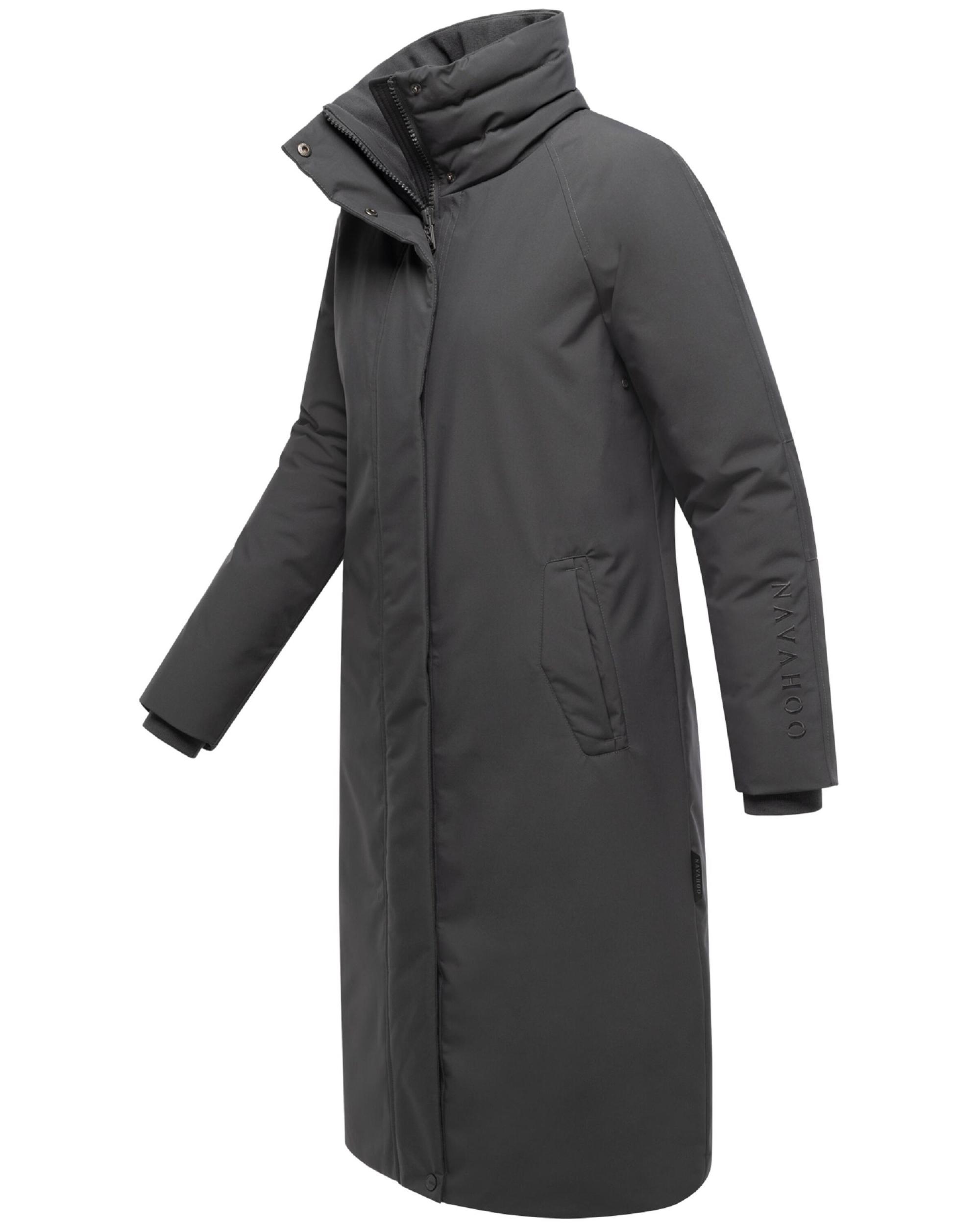 NAVAHOO Ziemas mētelis 'Traumblüte 14' antracīta