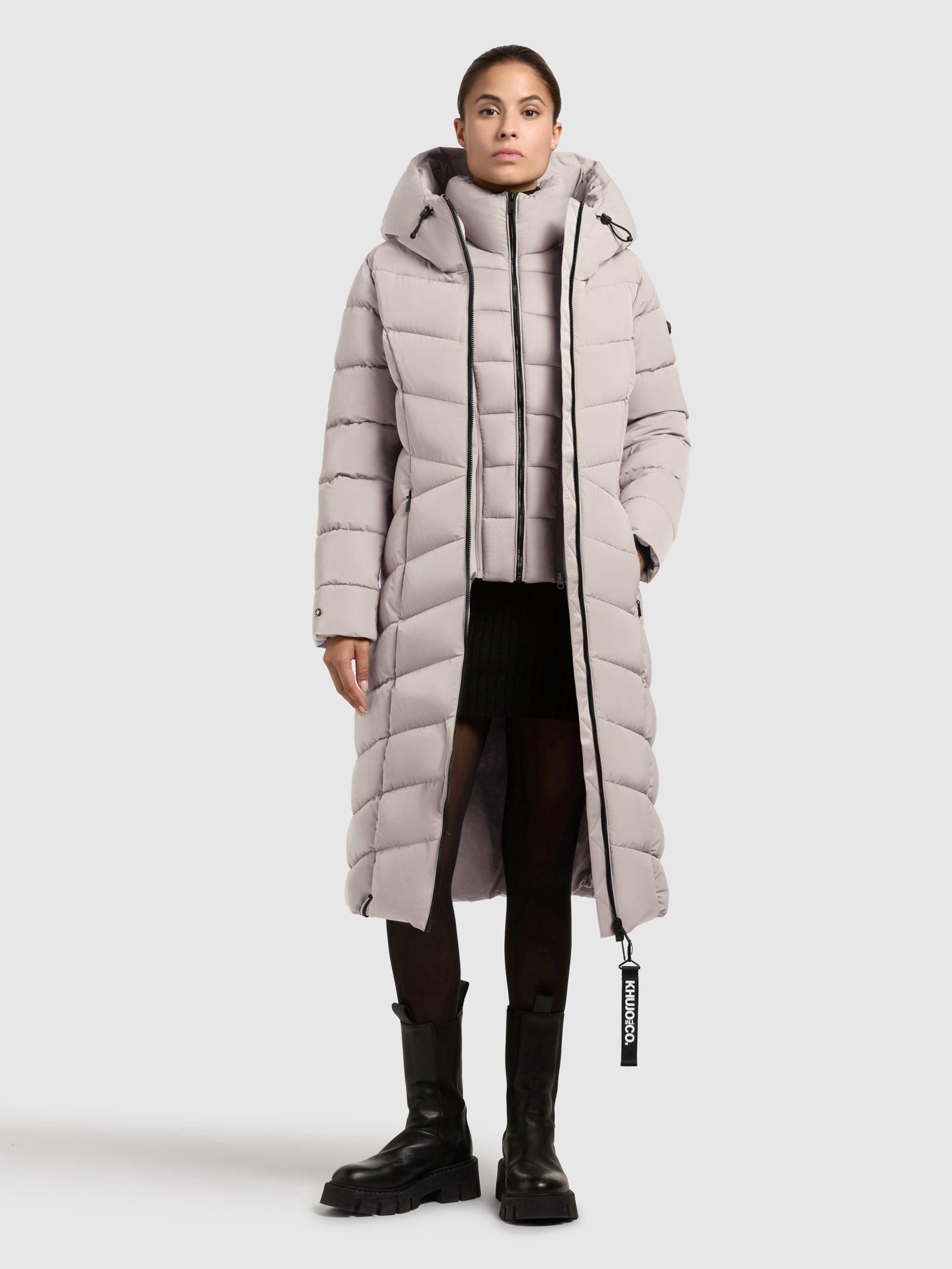 khujo Ziemas mētelis 'Fiska' cementpelēks