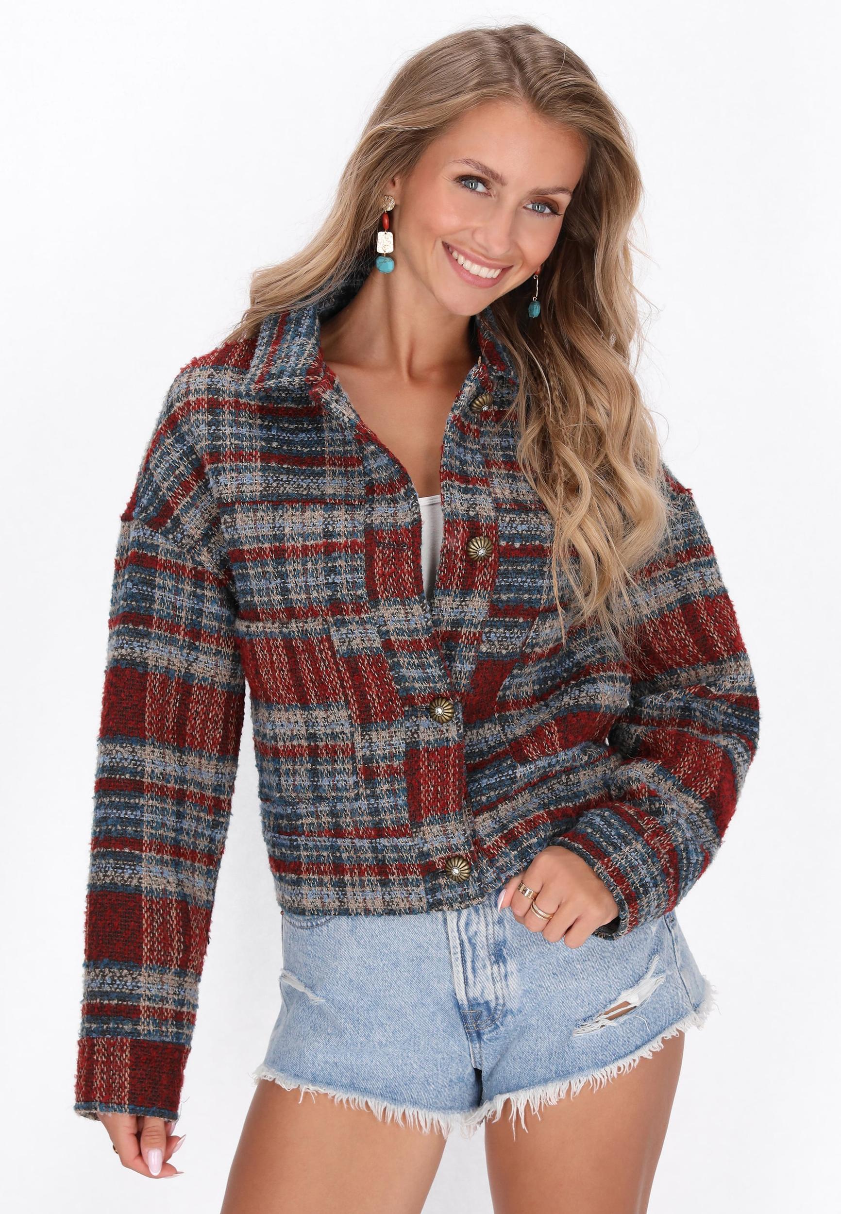 IZIA Starpsezonu jaka bēšs / zils / sarkans