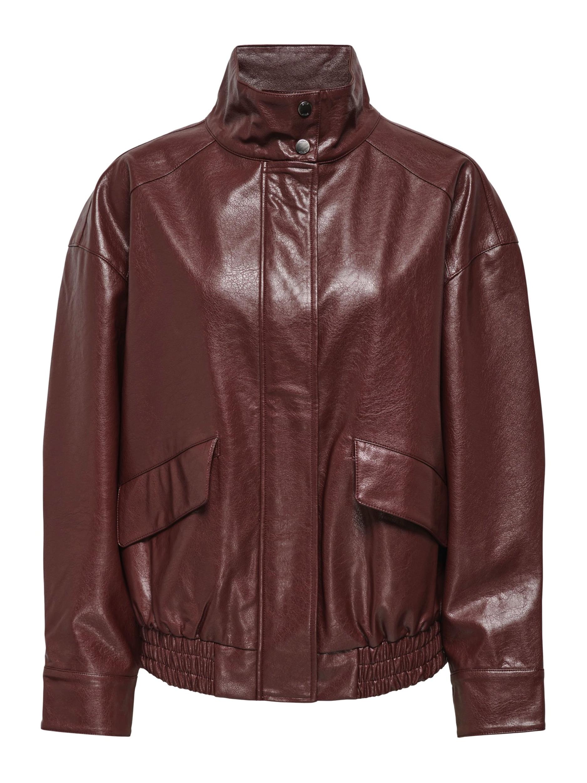 ONLY Starpsezonu jaka 'ONLJulia' bordo